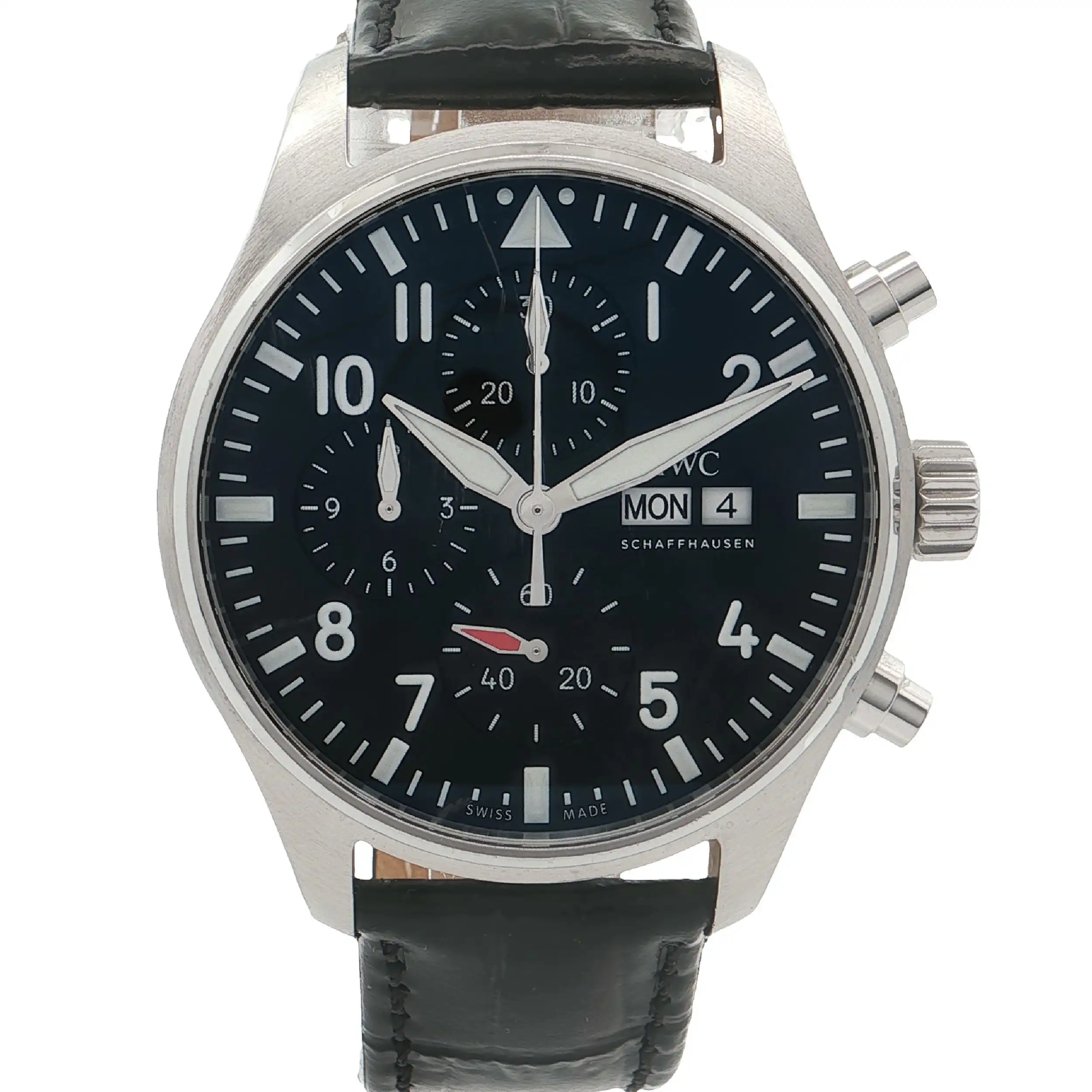 Herrenuhr IWC IW378001 Fliegerchronograph mit Box und Papieren und Chrono Kaufzertifikat Herrenuhr IWC IW378001 Fliegerchronograph mit Box und Papieren und Chrono Kaufzertifikat