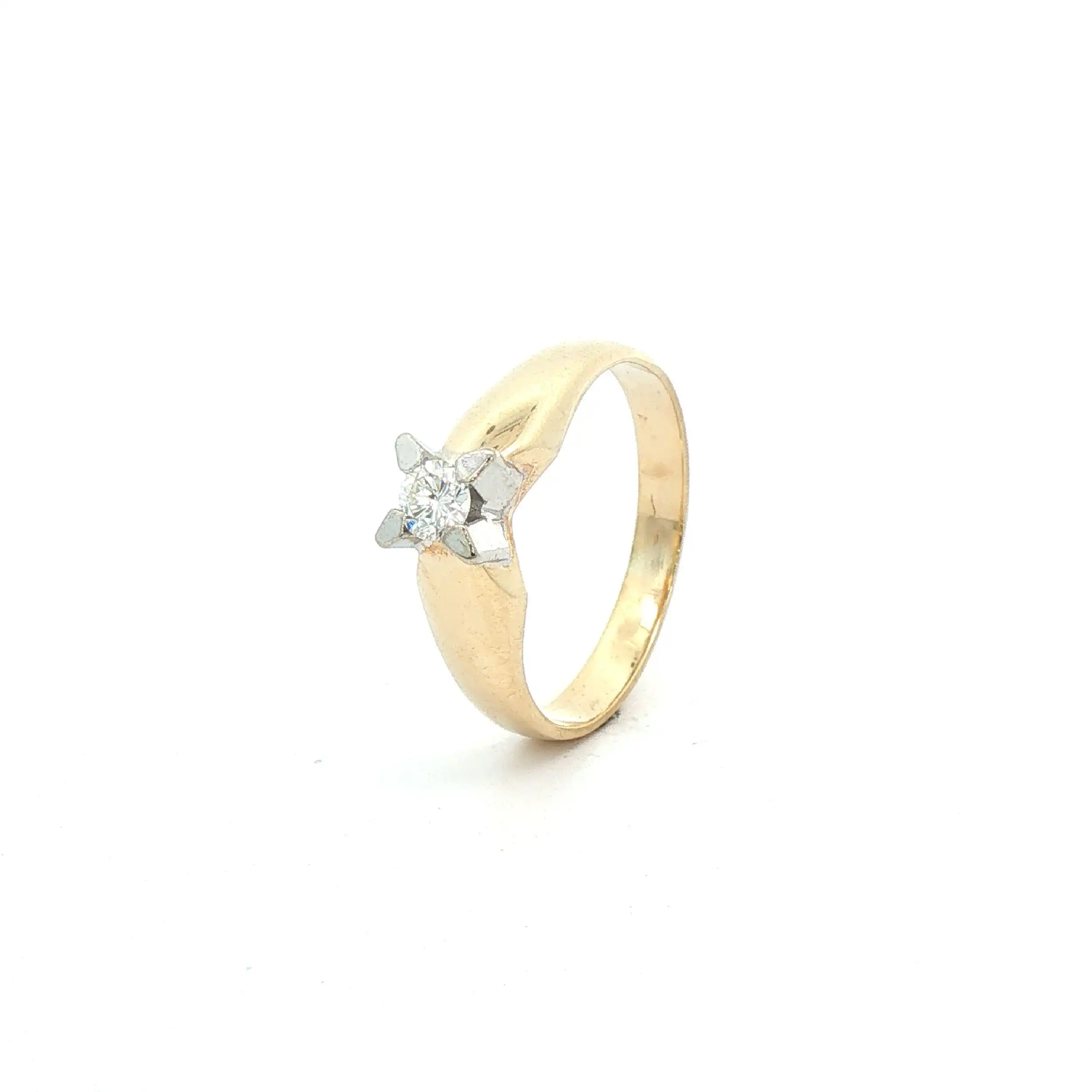 Ring Bicolor mit Brillant Ring Bicolor mit Brillant