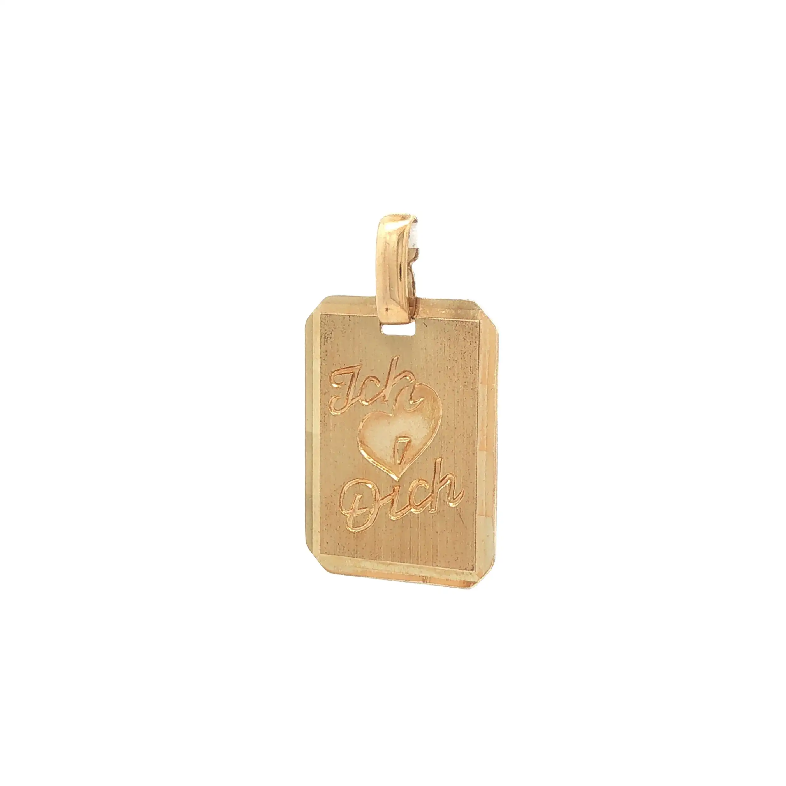 Anhänger Gelbgold "ich Liebe Dich"