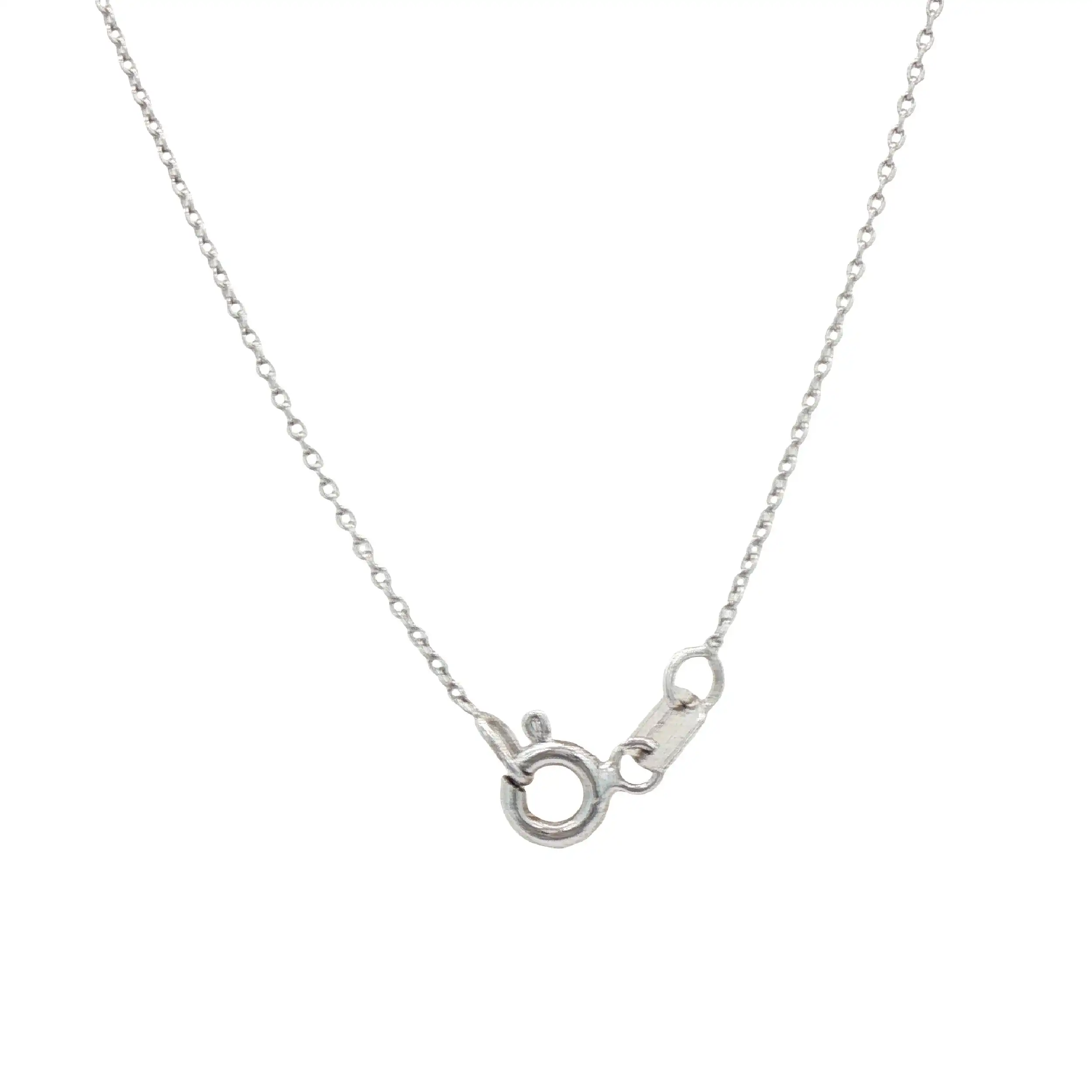 Ankercollier Weißgold "Tropfen" mit Brillanten und Saphir Ankercollier Weißgold "Tropfen" mit Brillanten und Saphir