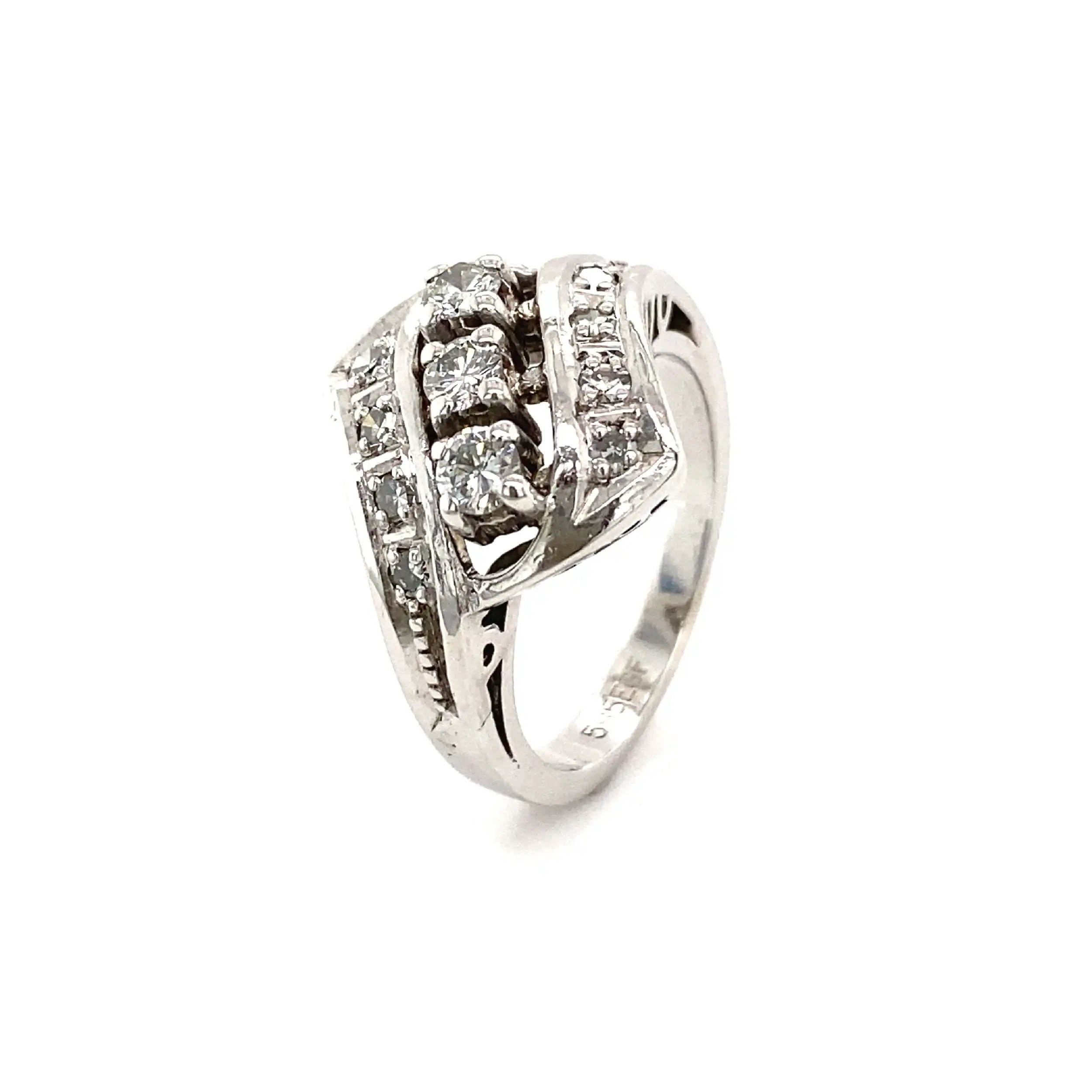 Ring Weißgold mit Brillanten & Diamanten