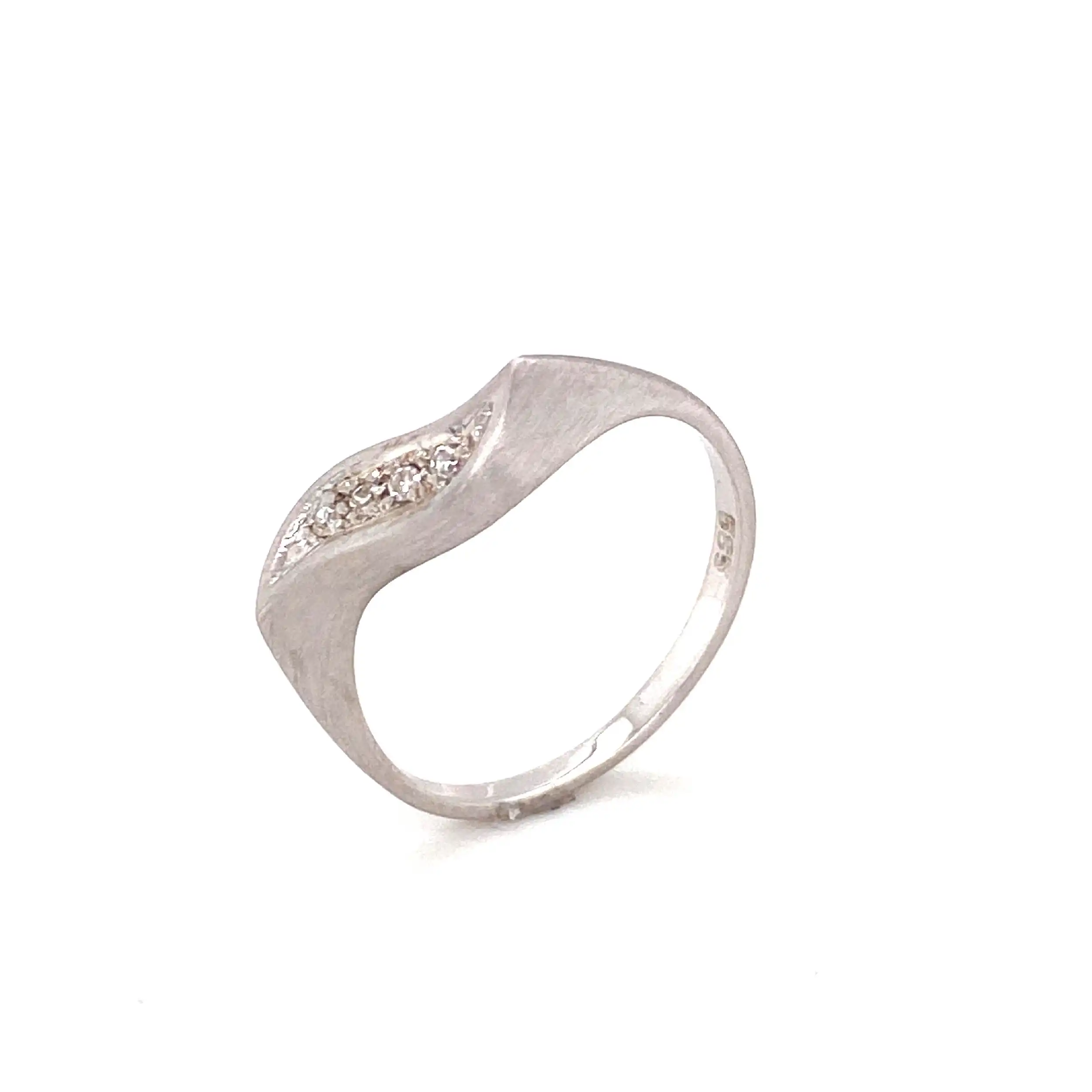 Ring Weißgold mit Diamanten