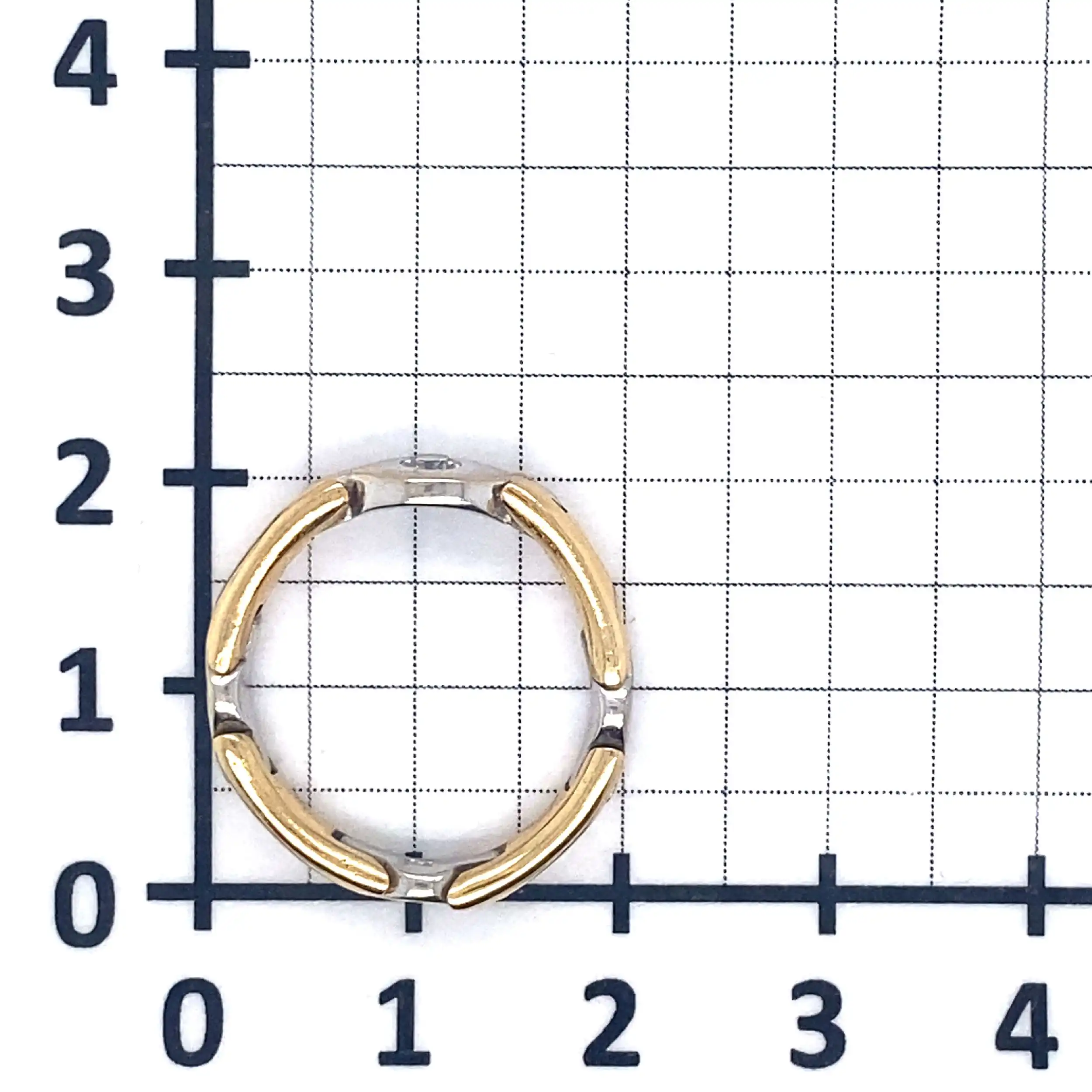 Ring Bicolor mit Brillant Ring Bicolor mit Brillant