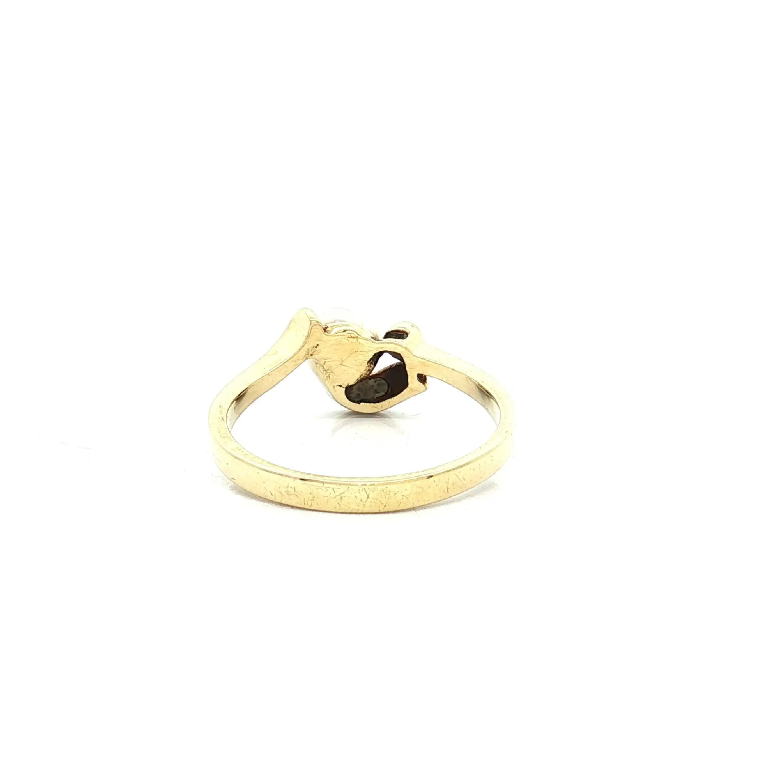 Ring Gelbgold mit Diamanten und Perle Ring Gelbgold mit Diamanten und Perle