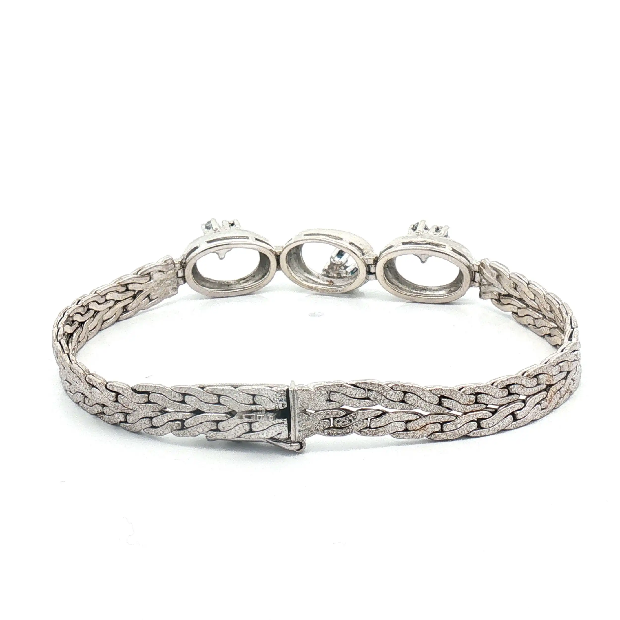 Armband Weißgold mit Saphir und Brillanten
