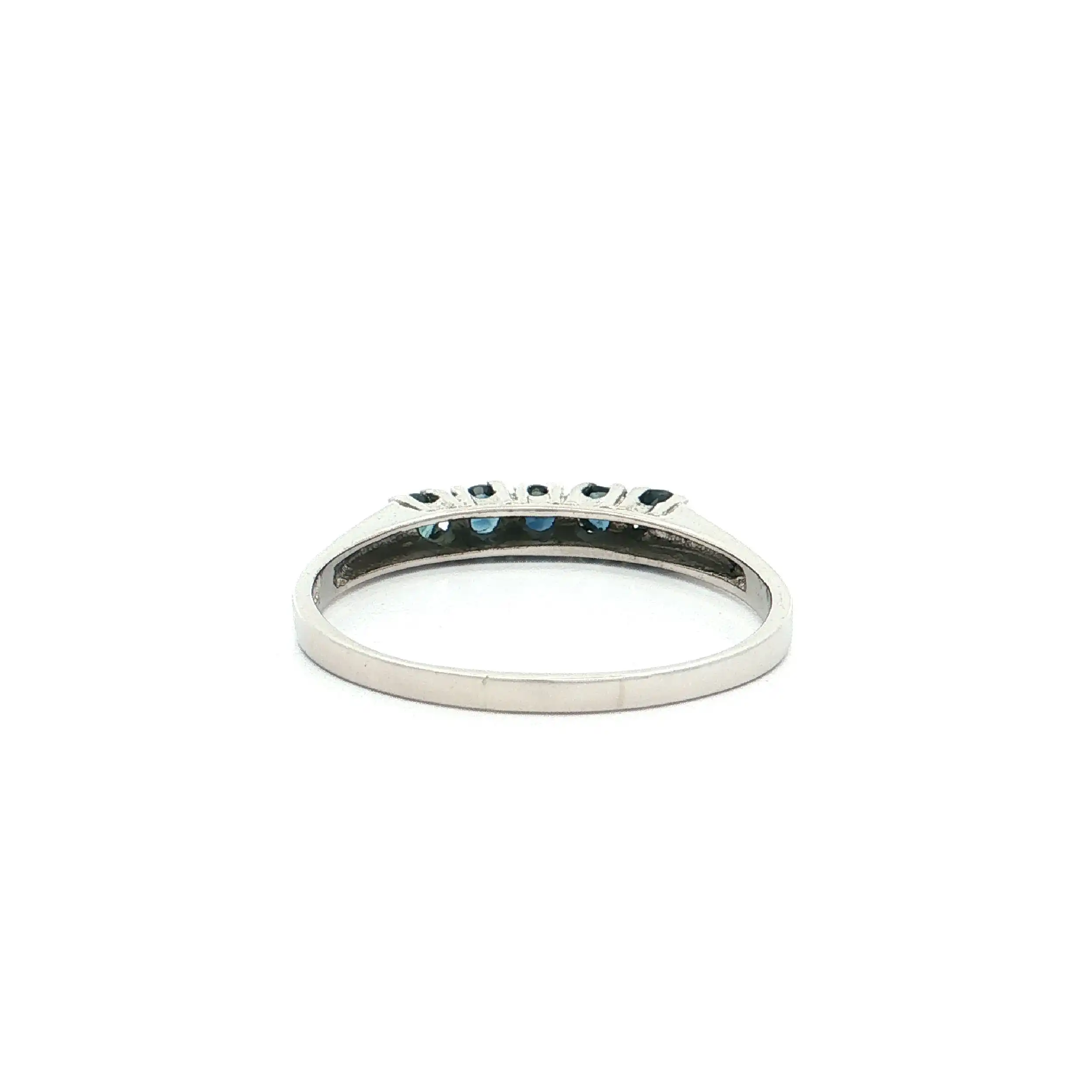 Ring Weißgold mit Saphiren