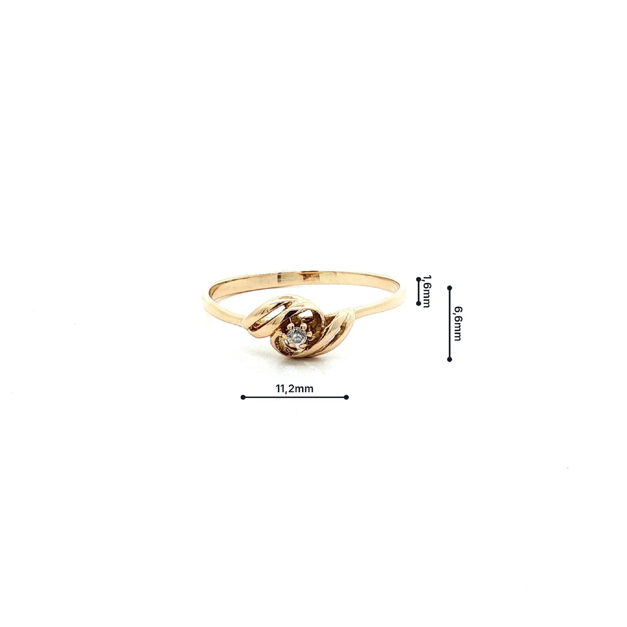 Ring Gelbgold mit Zirkonia