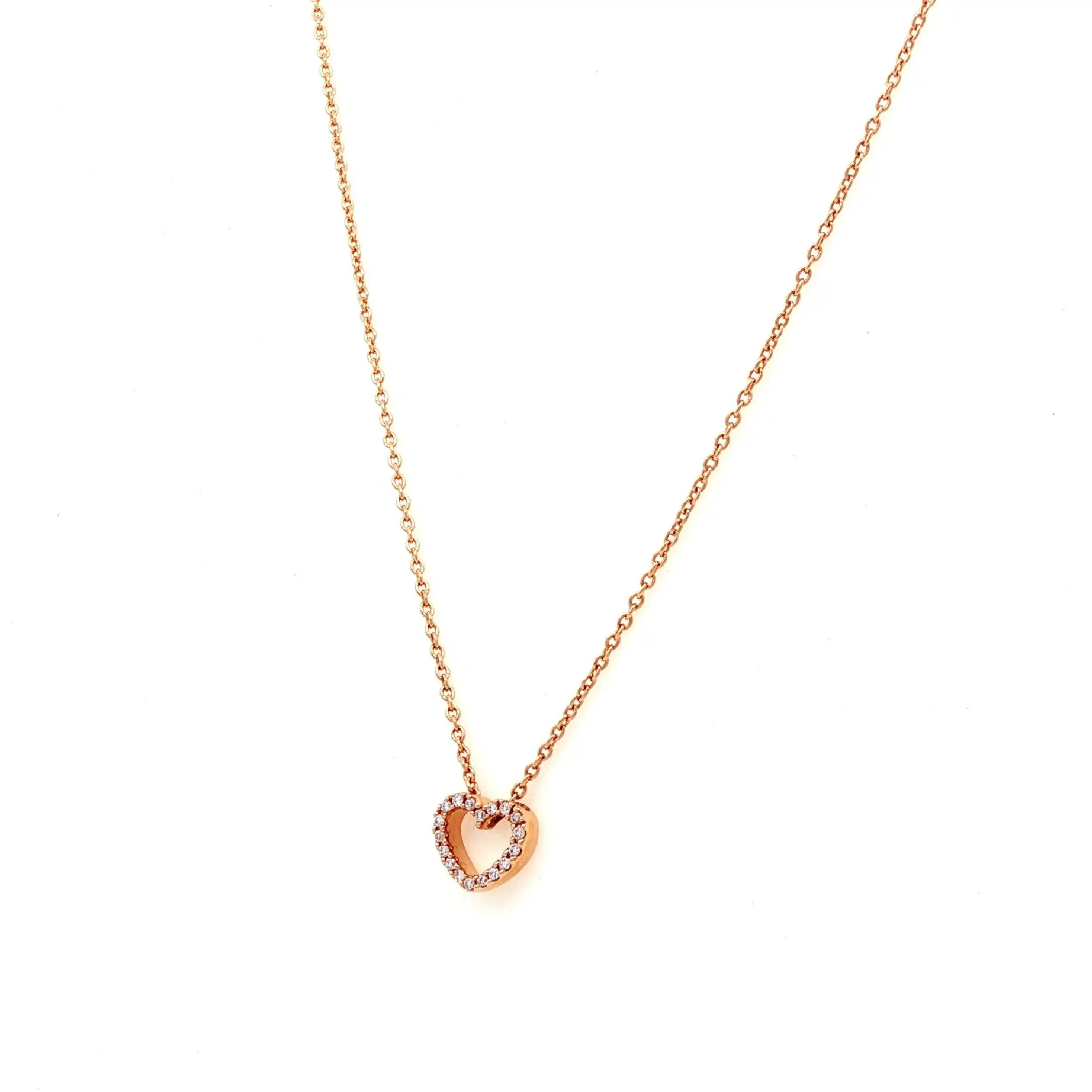 Ankercollier Roségold "Herz" mit Brillanten Ankercollier Roségold "Herz" mit Brillanten
