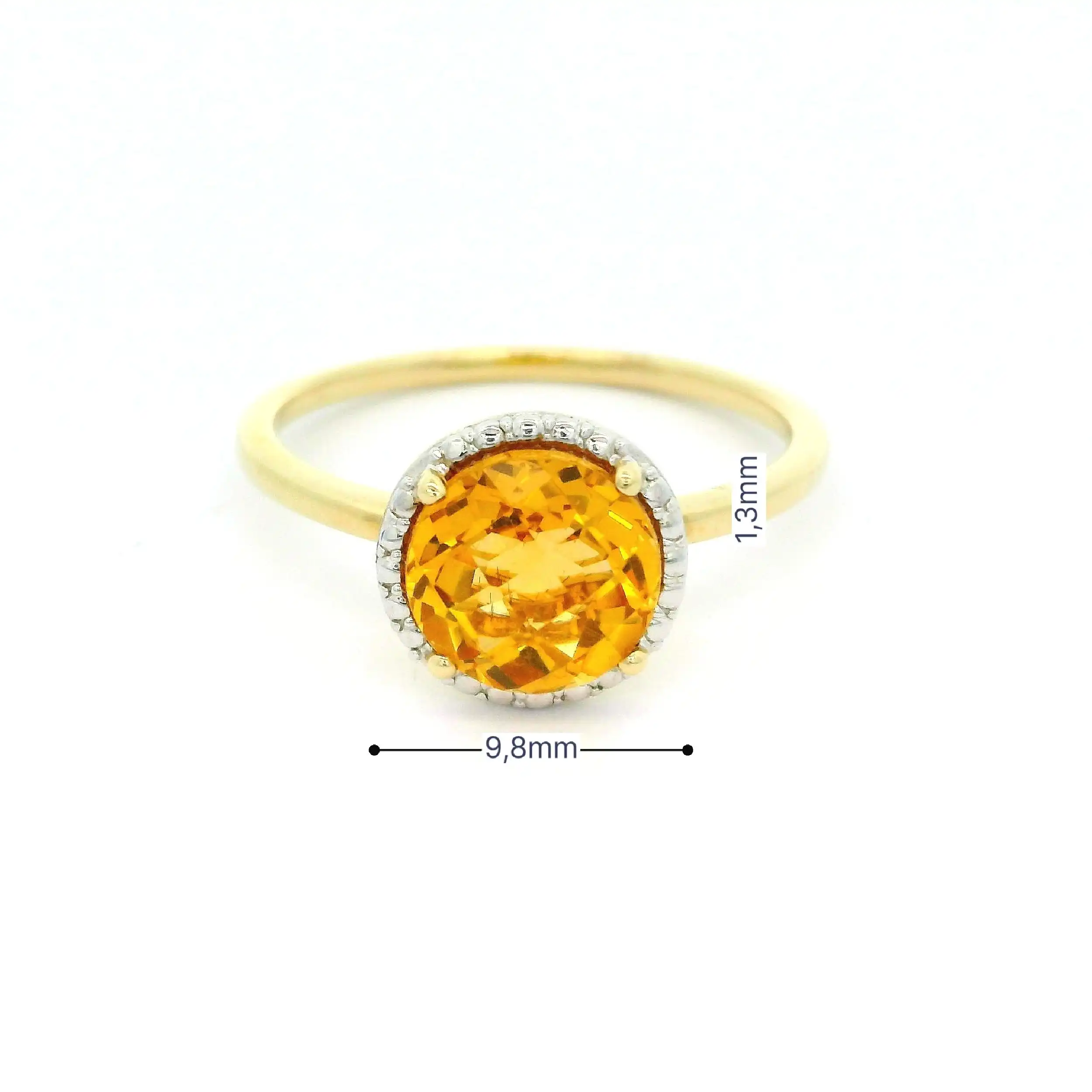 Ring Gelbgold mit Citrin