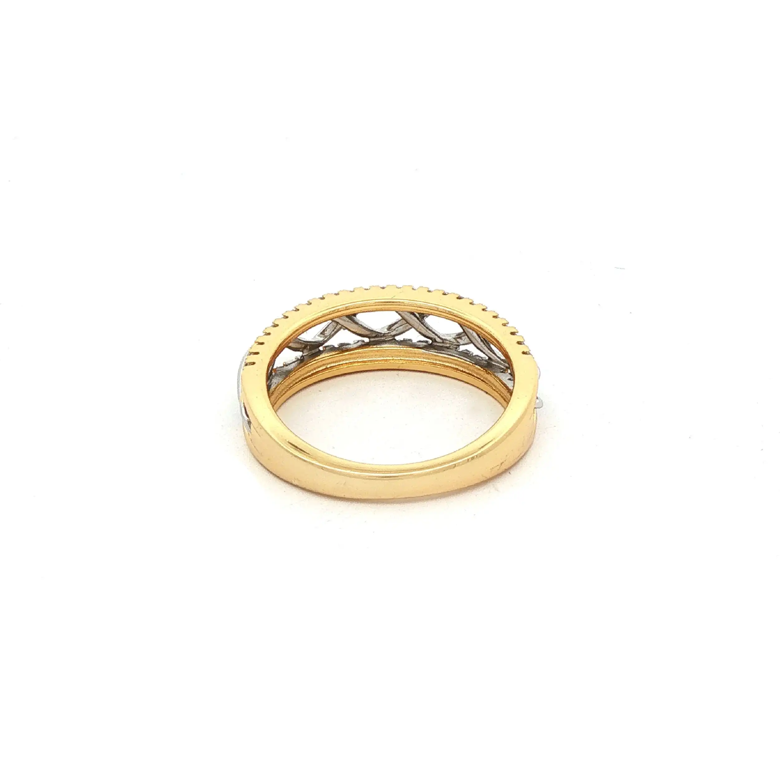 Ring Silber Bicolor vergoldet mit Zirkonia