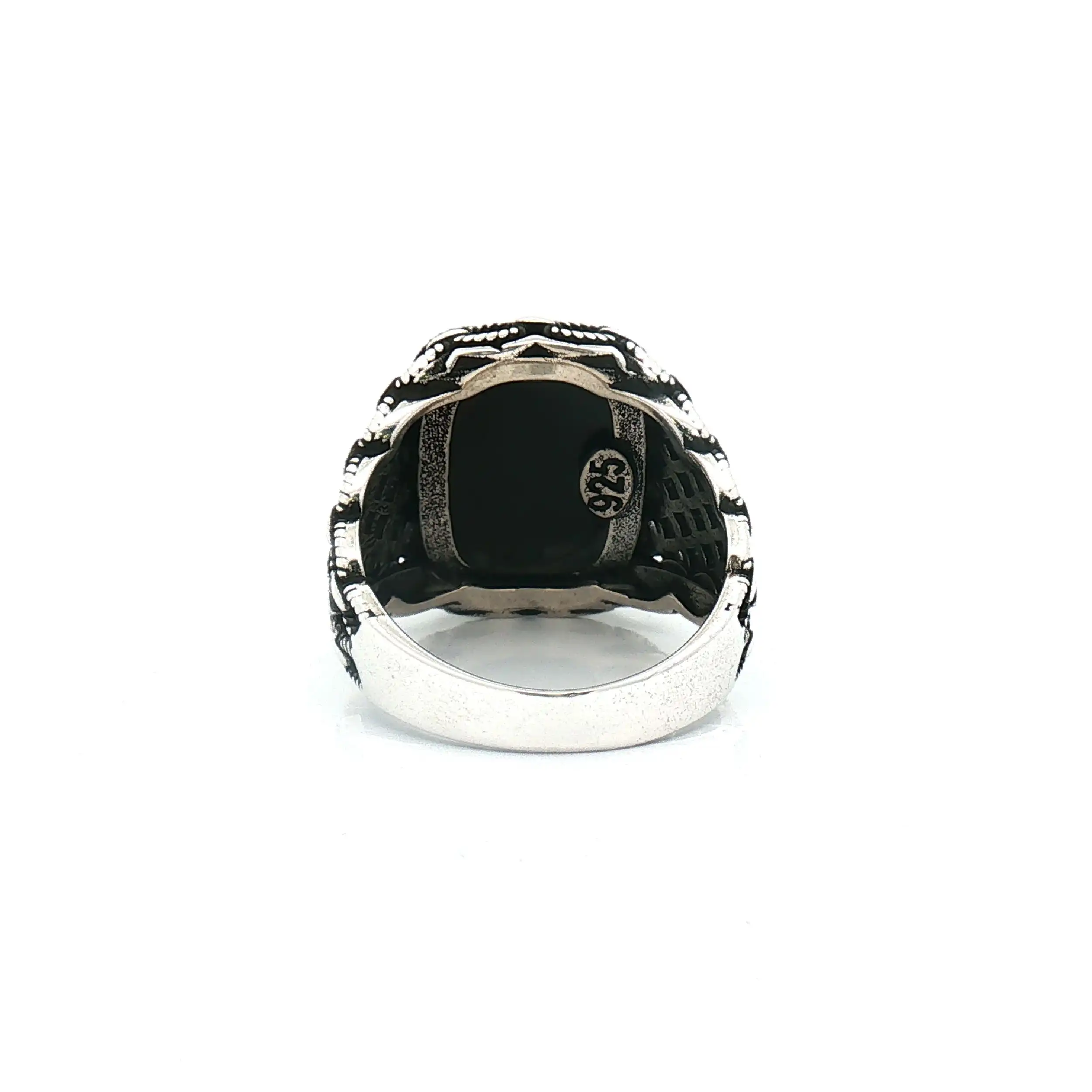Ring Silber mit Onyx