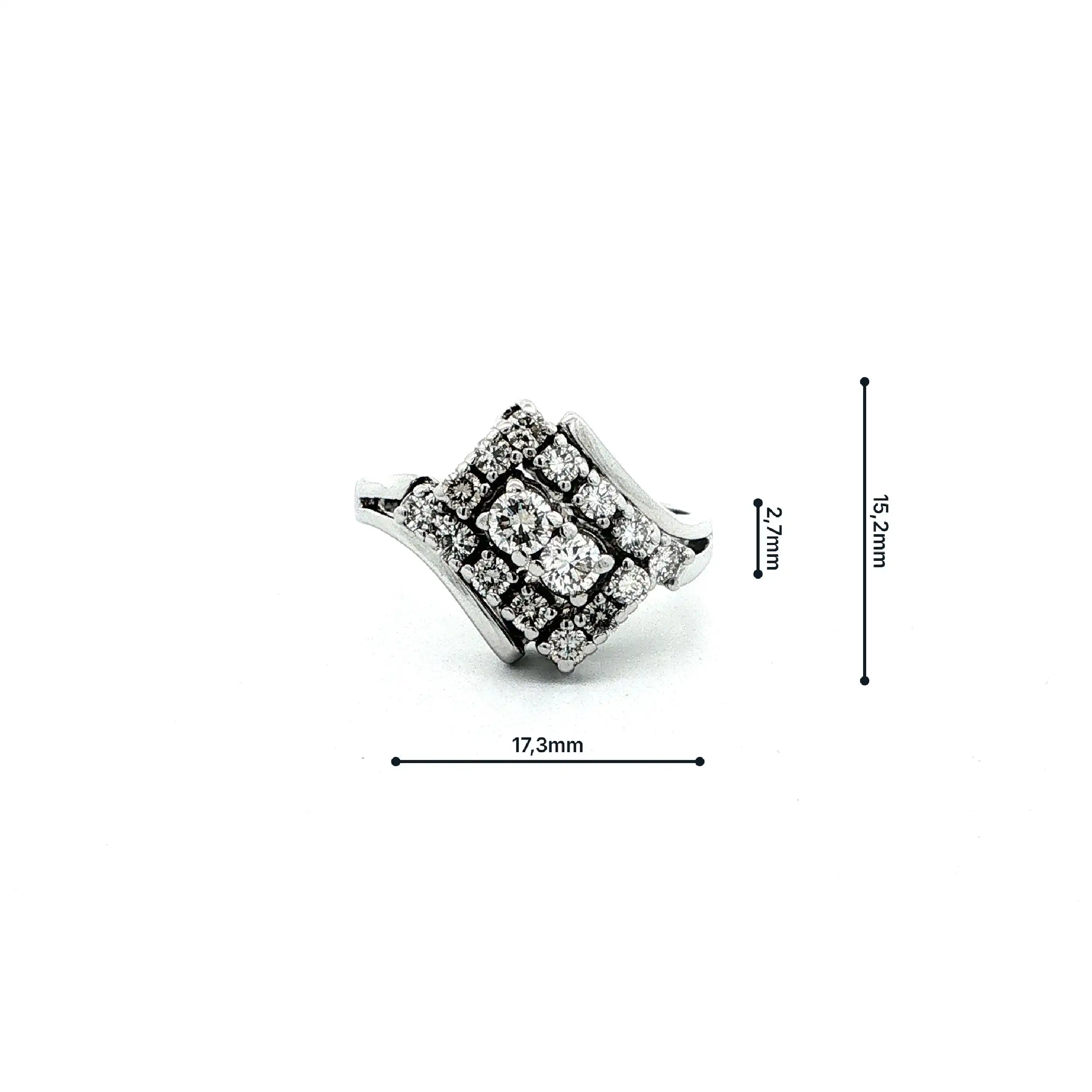 Ring Weißgold mit Brillanten