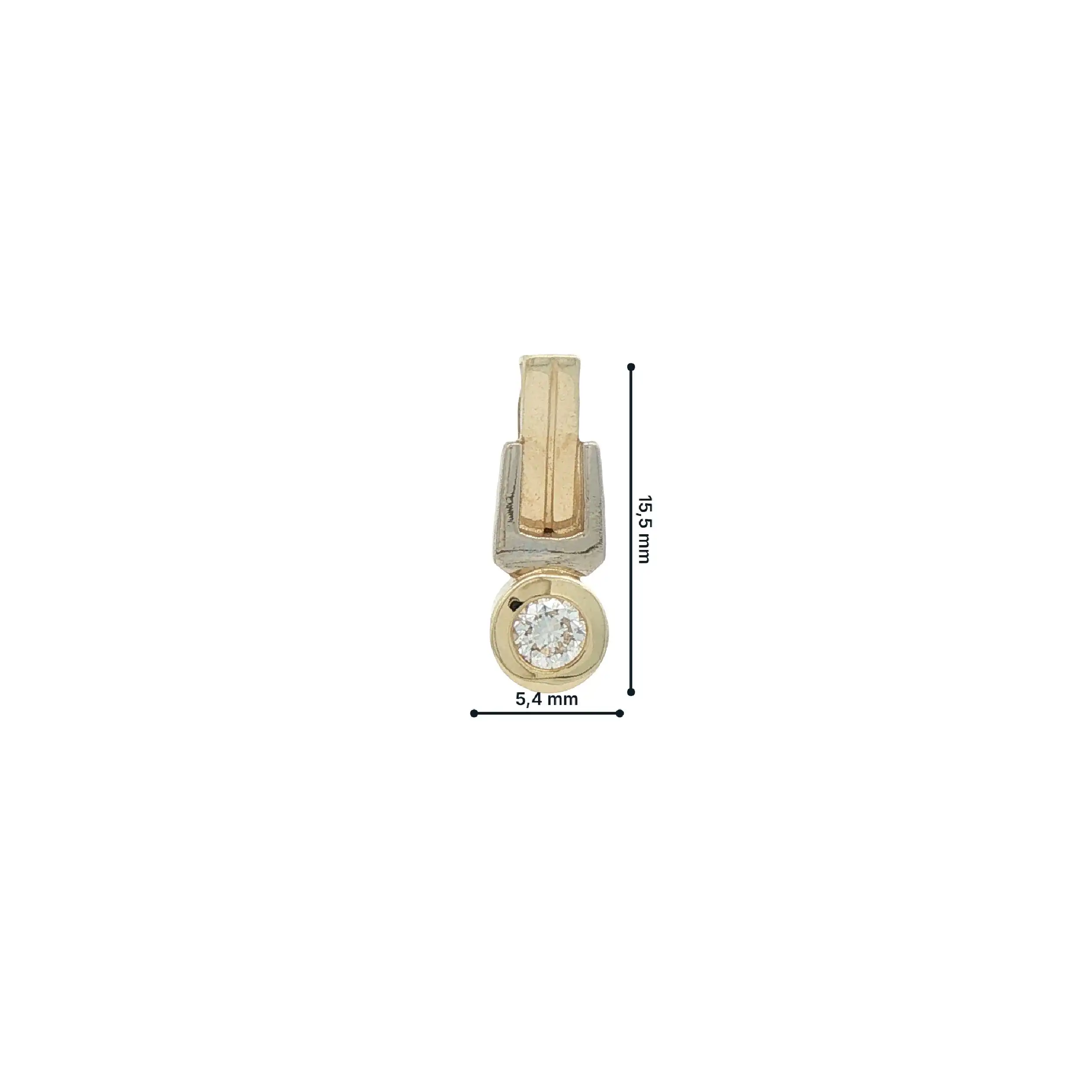 Anhänger Gelbgold mit Brillant Anhänger Gelbgold mit Brillant