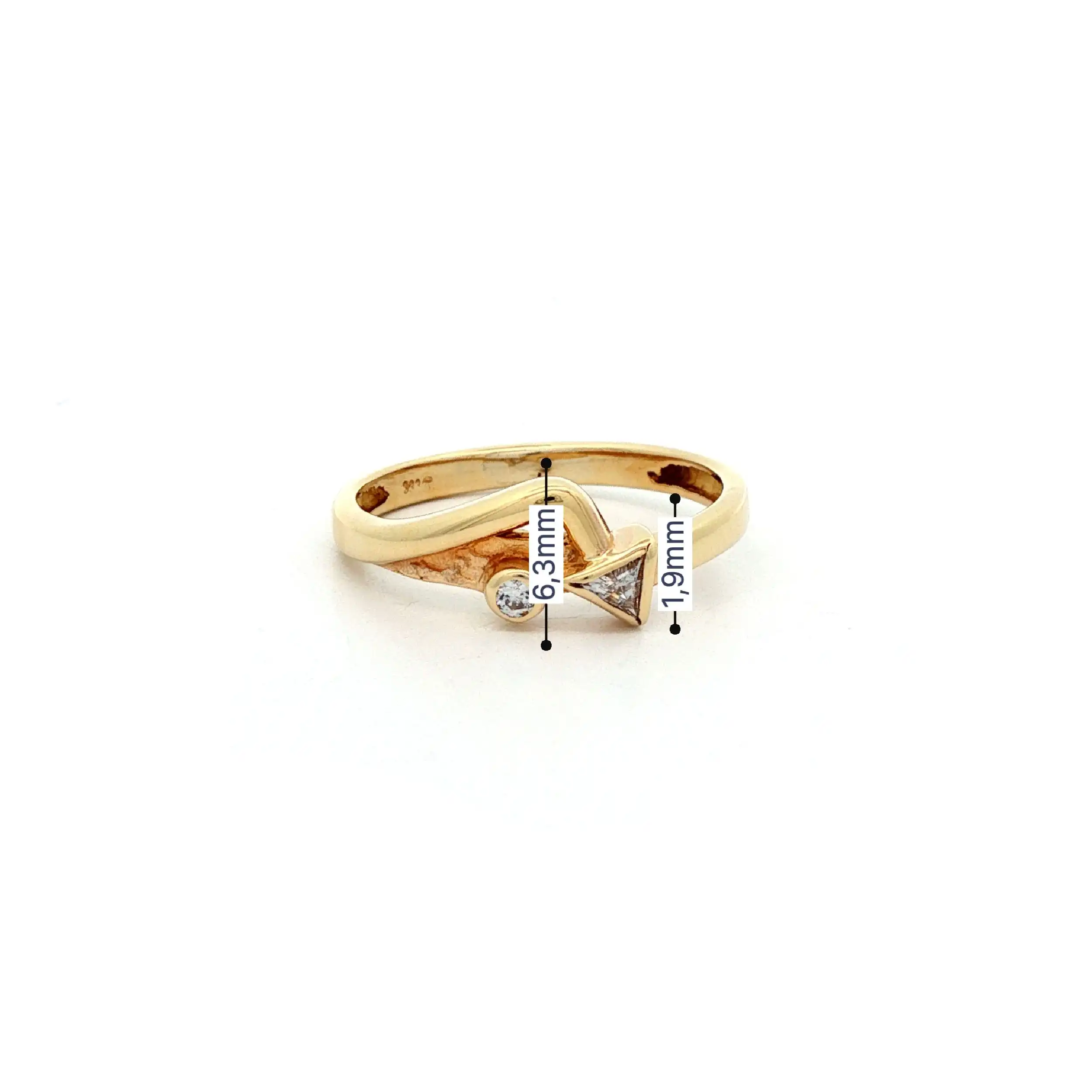 Ring Gelbgold mit Zirkonia
