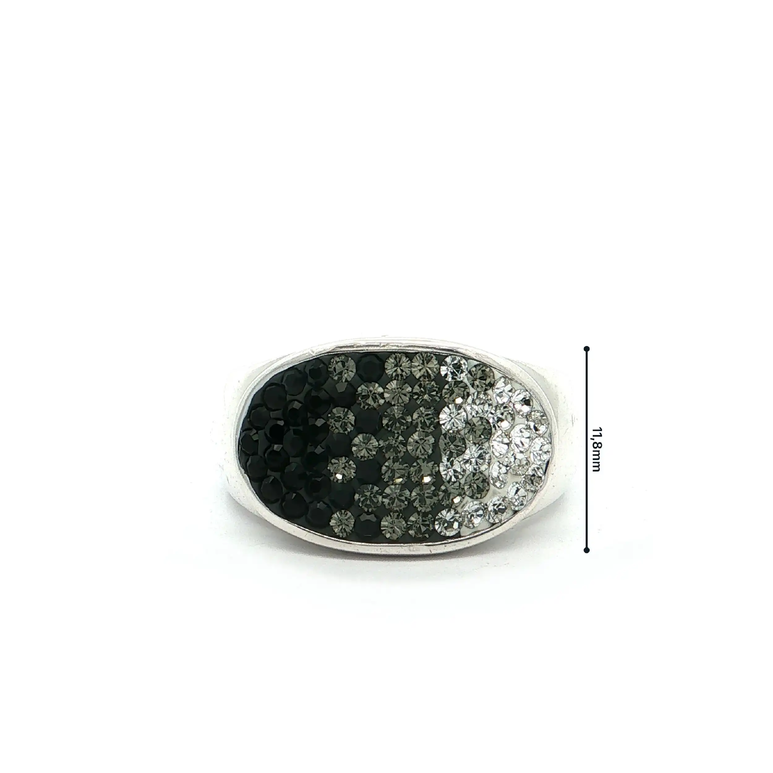 Ring Silber mit Farbsteinen im Verlauf Ring Silber mit Farbsteinen im Verlauf