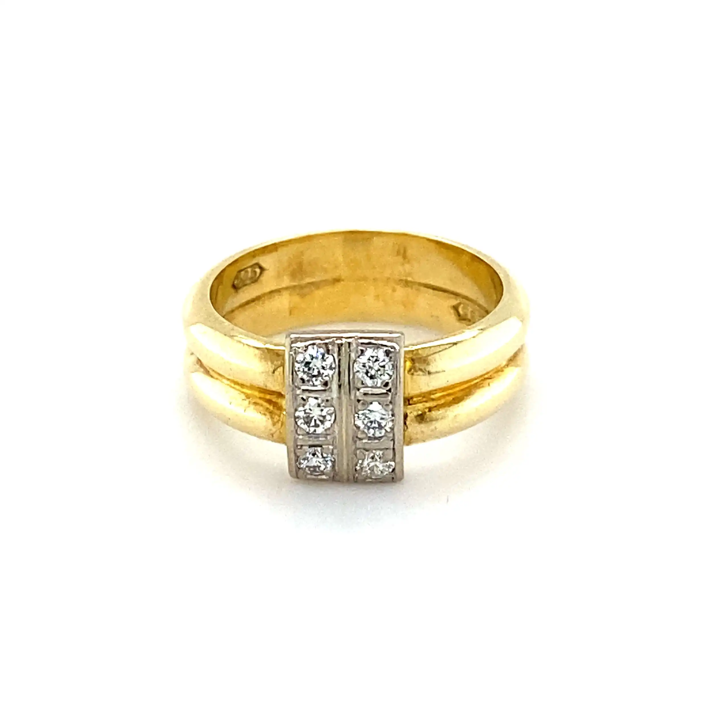 Ring Bicolor mit Brillanten Ring Bicolor mit Brillanten