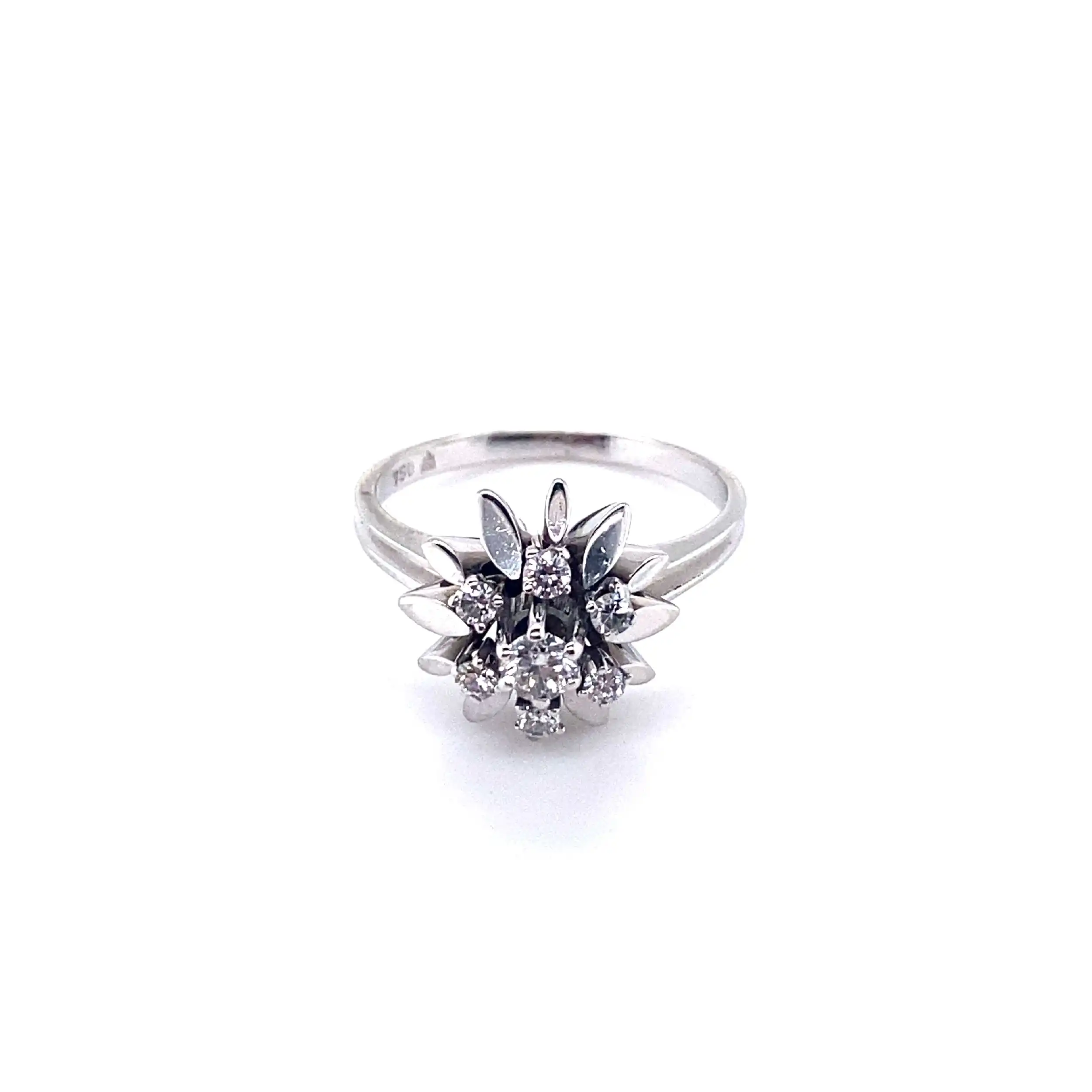 Ring Weißgold mit Brillanten Ring Weißgold mit Brillanten