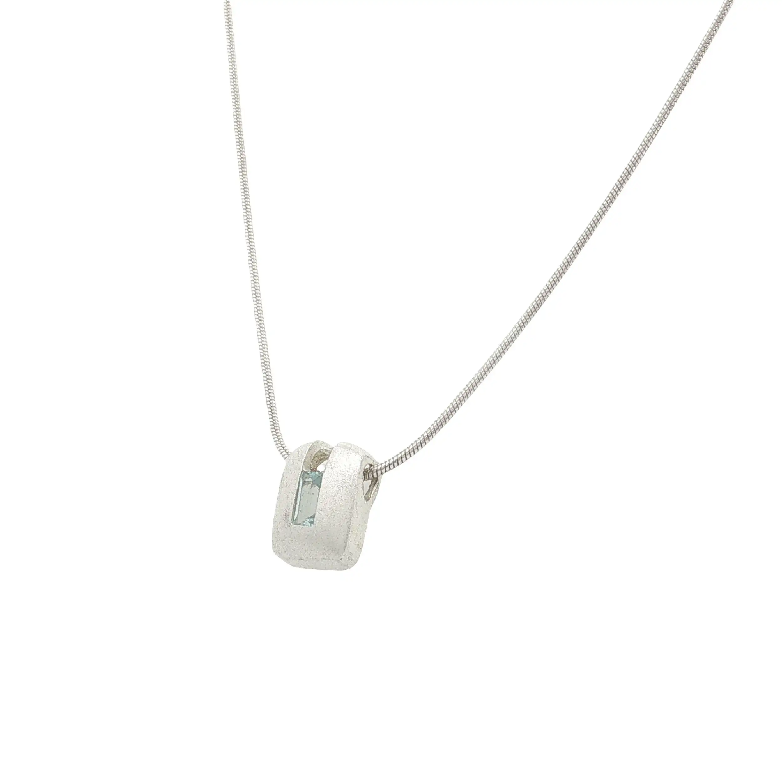 Kette mit Anhänger Silber blauer Stein Kette mit Anhänger Silber blauer Stein