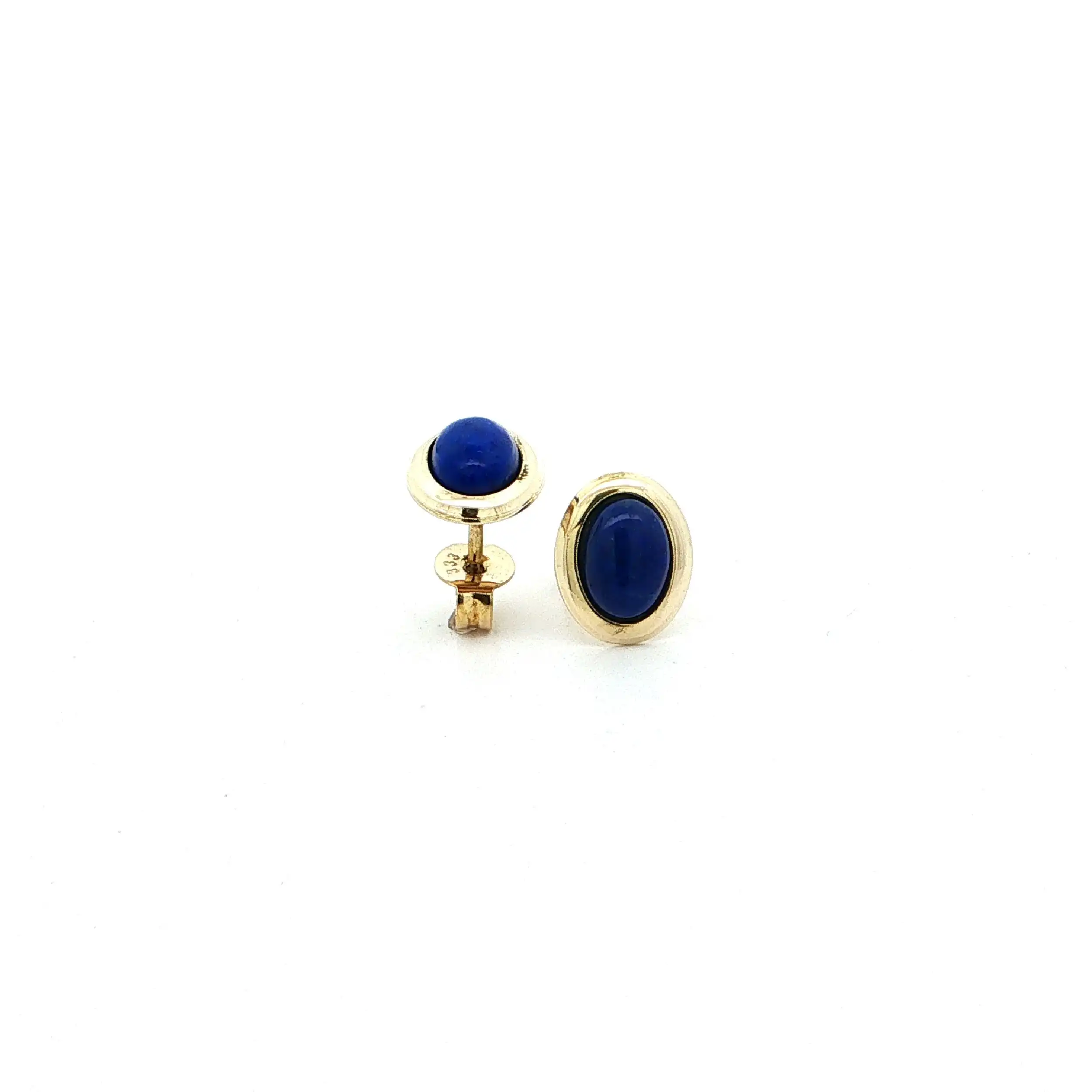 Ohrstecker Gelbgold mit Lapislazuli Ohrstecker Gelbgold mit Lapislazuli