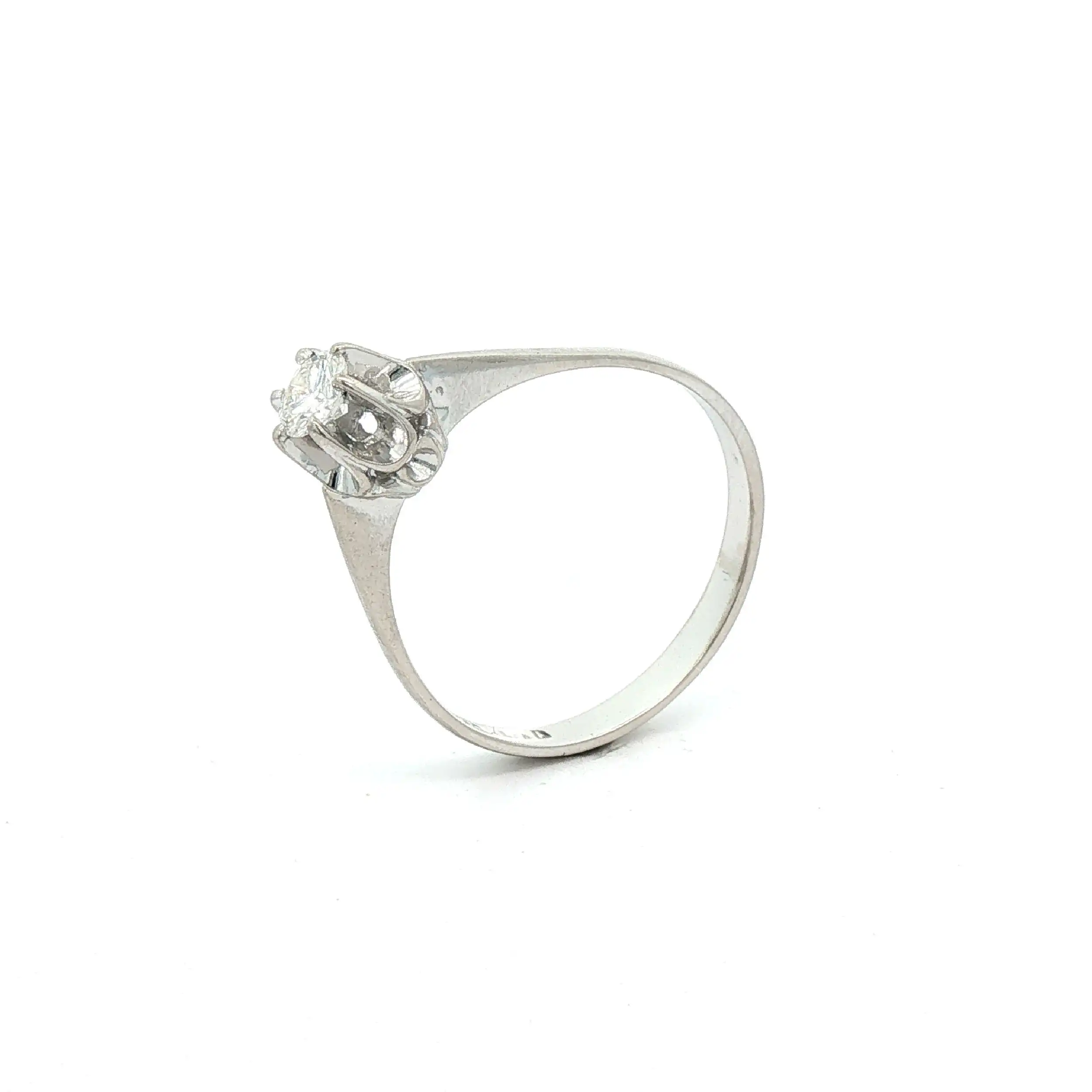 Ring Weißgold mit Brillant Ring Weißgold mit Brillant