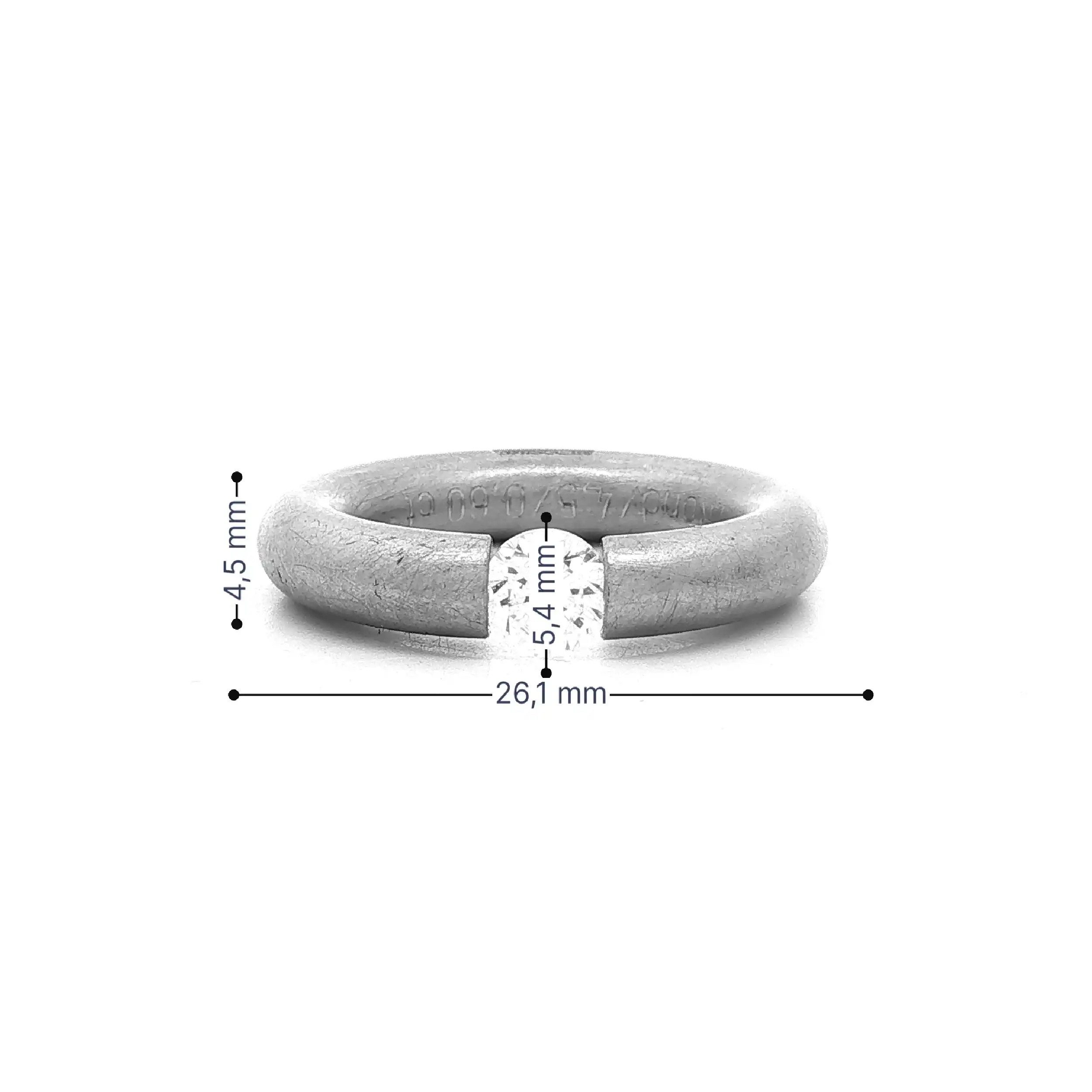 Spannring Silber Niessing "Musterring" Rund mit Zirkonia Spannring Silber Niessing "Musterring" Rund mit Zirkonia