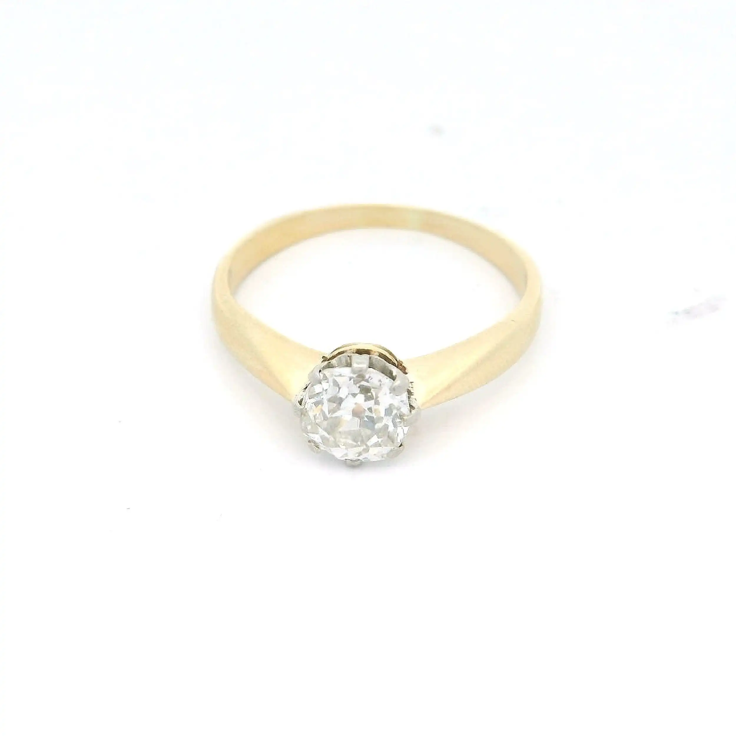 Ring Bicolor mit Brillant Solitär