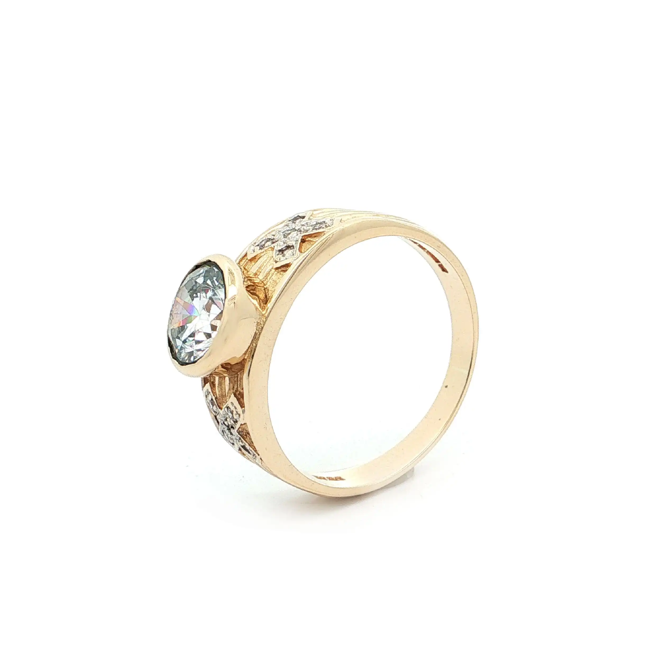 Ring Gelbgold mit Zirkonia