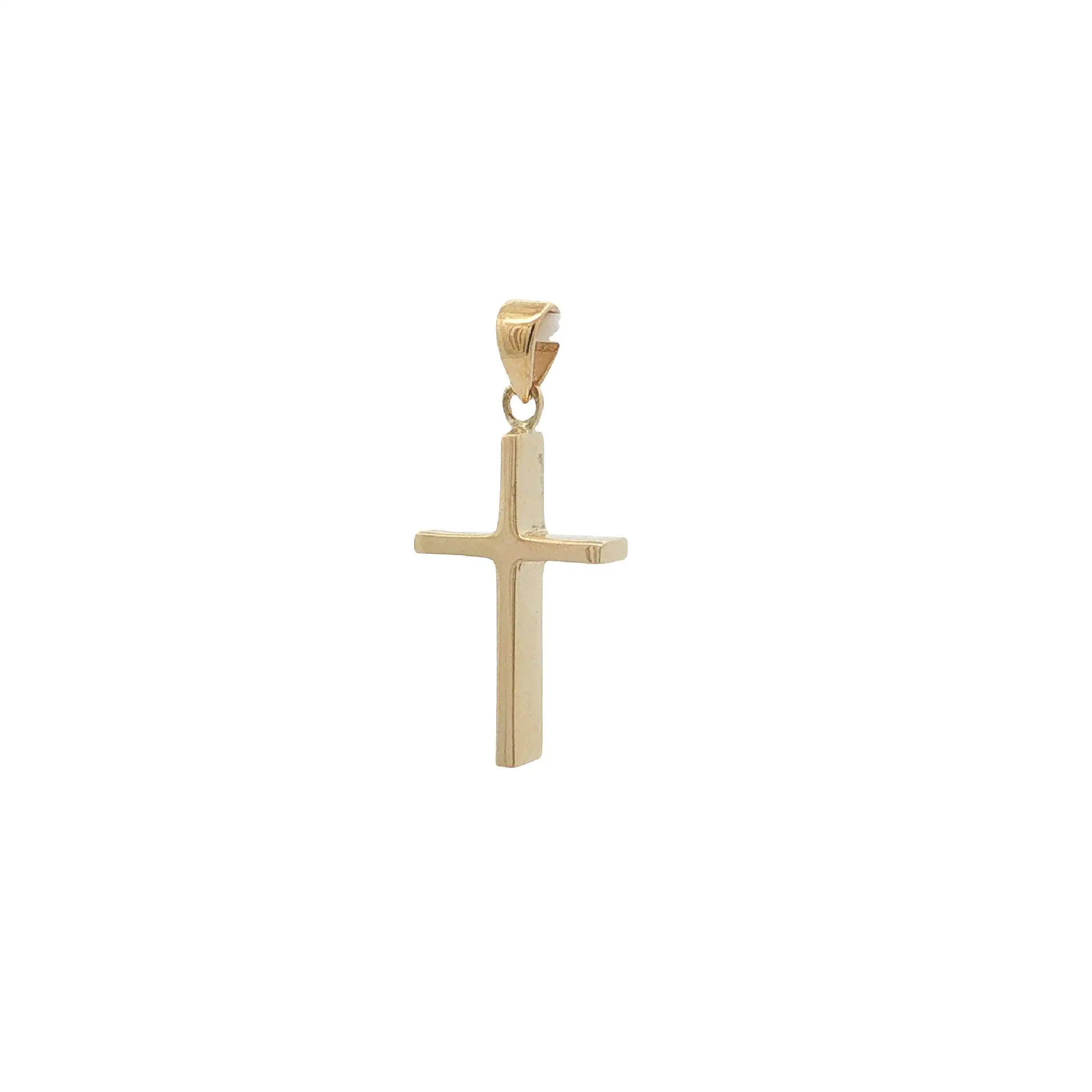 Kreuzanhänger Gelbgold