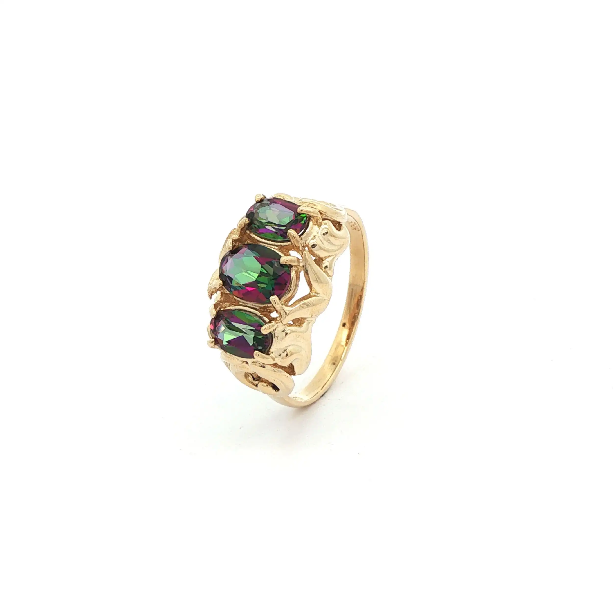 Ring Gelbgold mit Farbsteinen