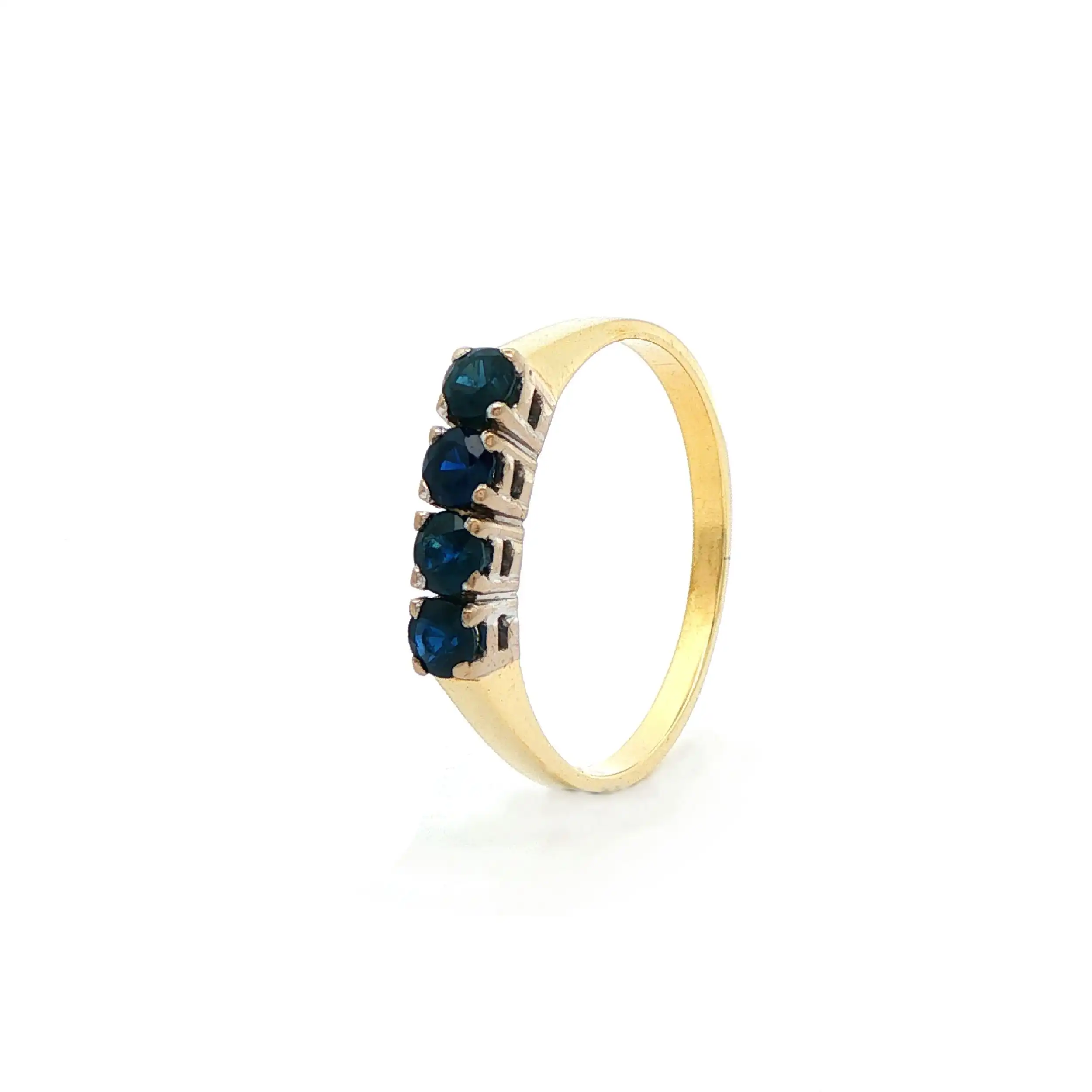 Ring Bicolor mit Saphiren Ring Bicolor mit Saphiren