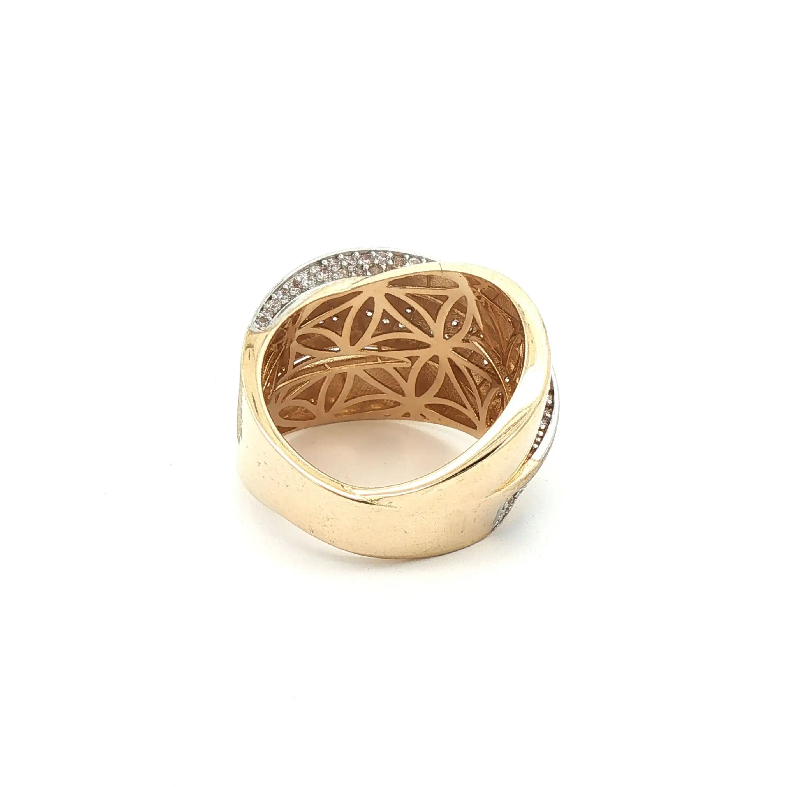 Ring Bicolor mit Zirkonia