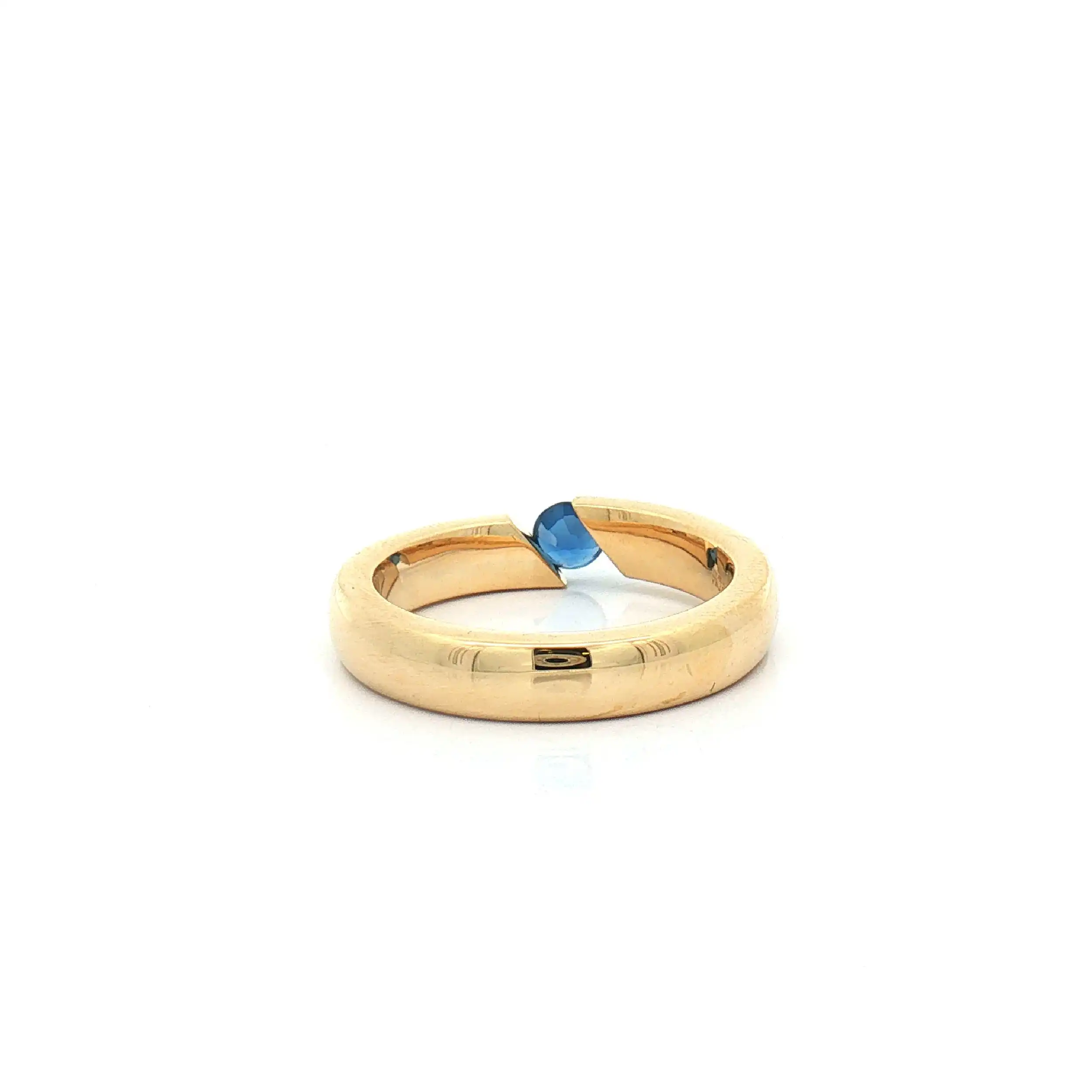 Ring Gelbgold mit Saphir