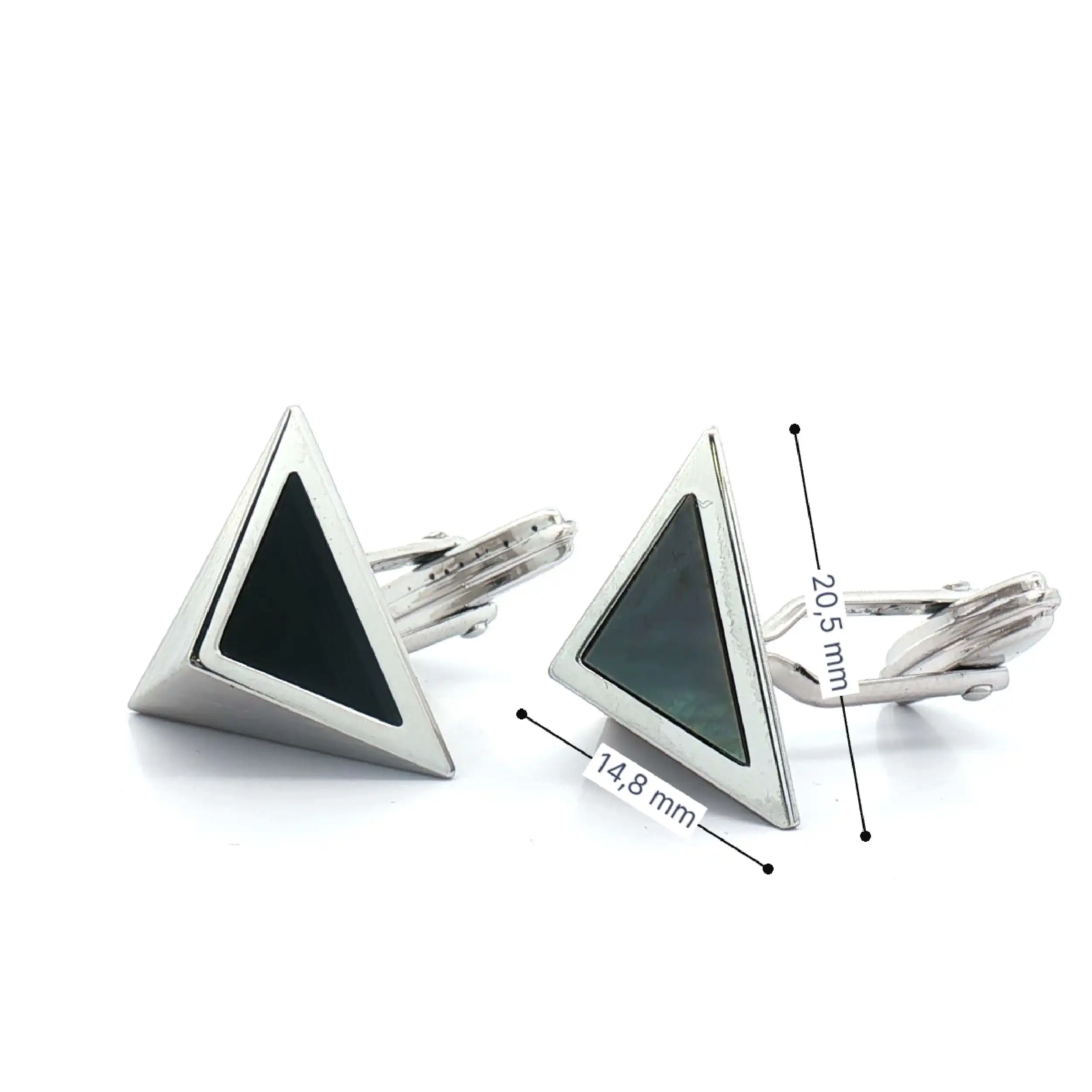 Manschetten Silber Lanvin Paris mit Onyx Manschetten Silber Lanvin Paris mit Onyx