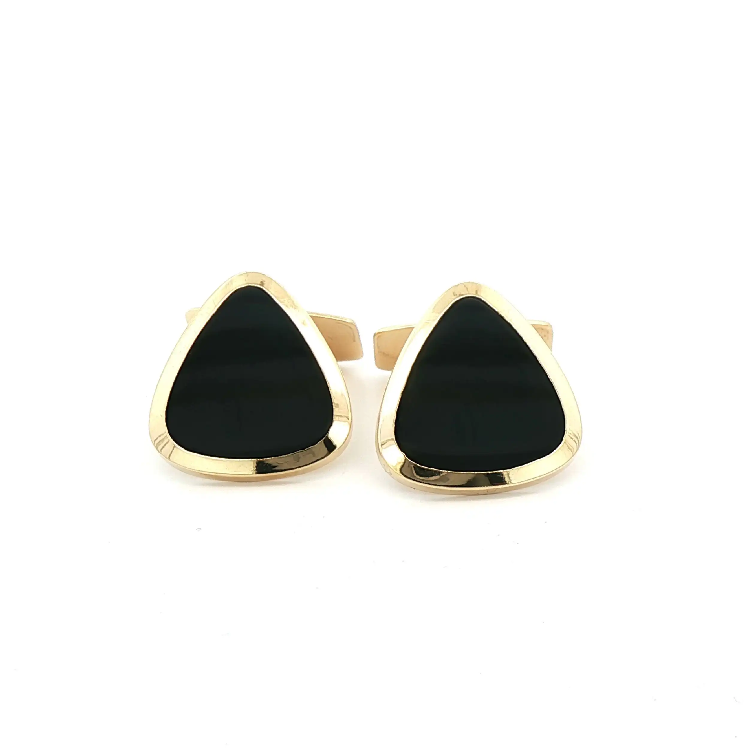 Manschettenknöpfe Gelbgold mit Onyx Manschettenknöpfe Gelbgold mit Onyx