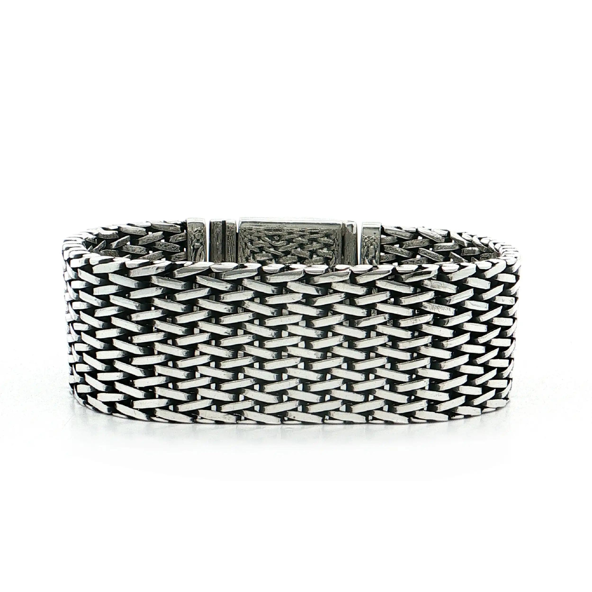 Teppicharmband Silber