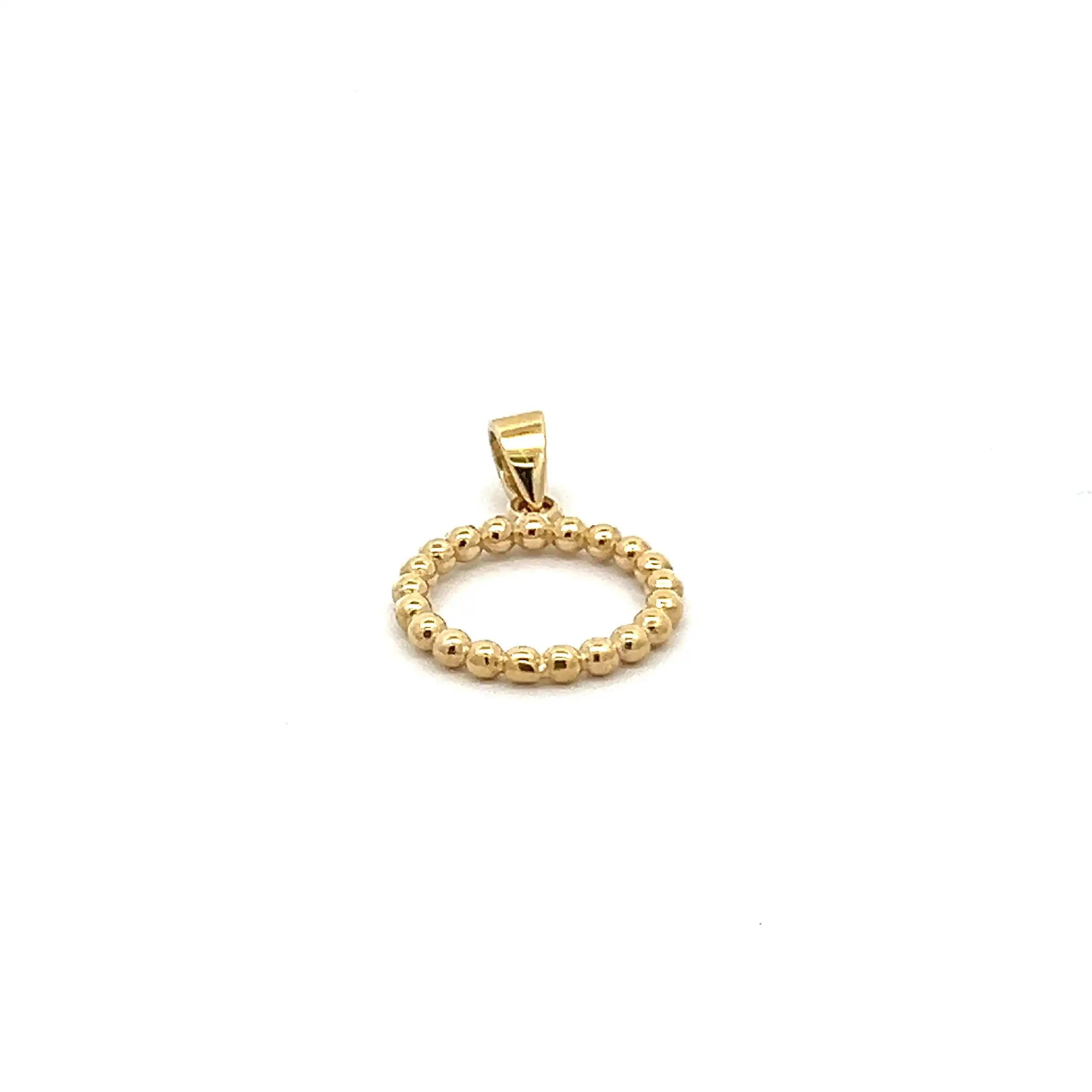 Anhänger Gelbgold "Ring" Kügelchen