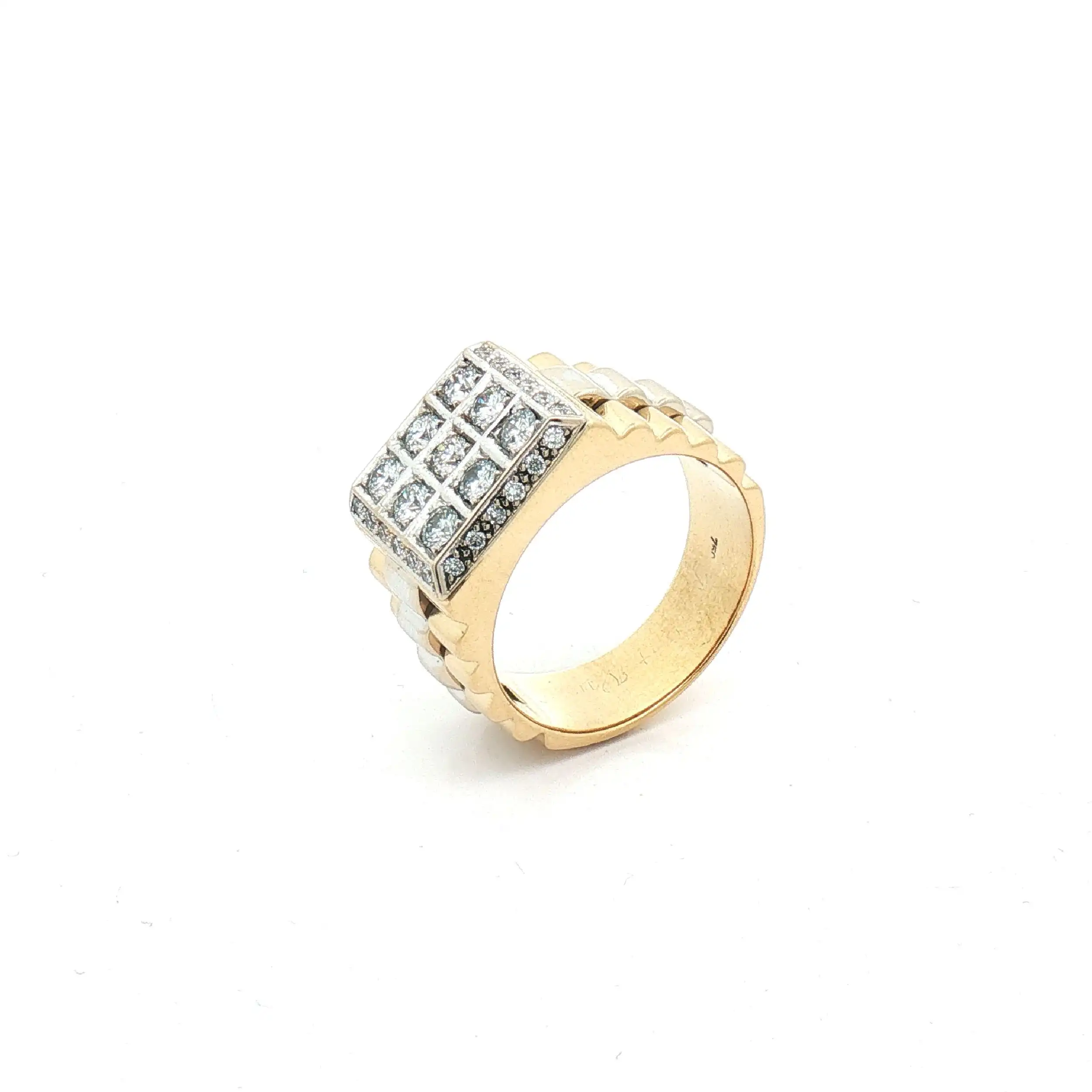 Ring Bicolor mit Brillanten