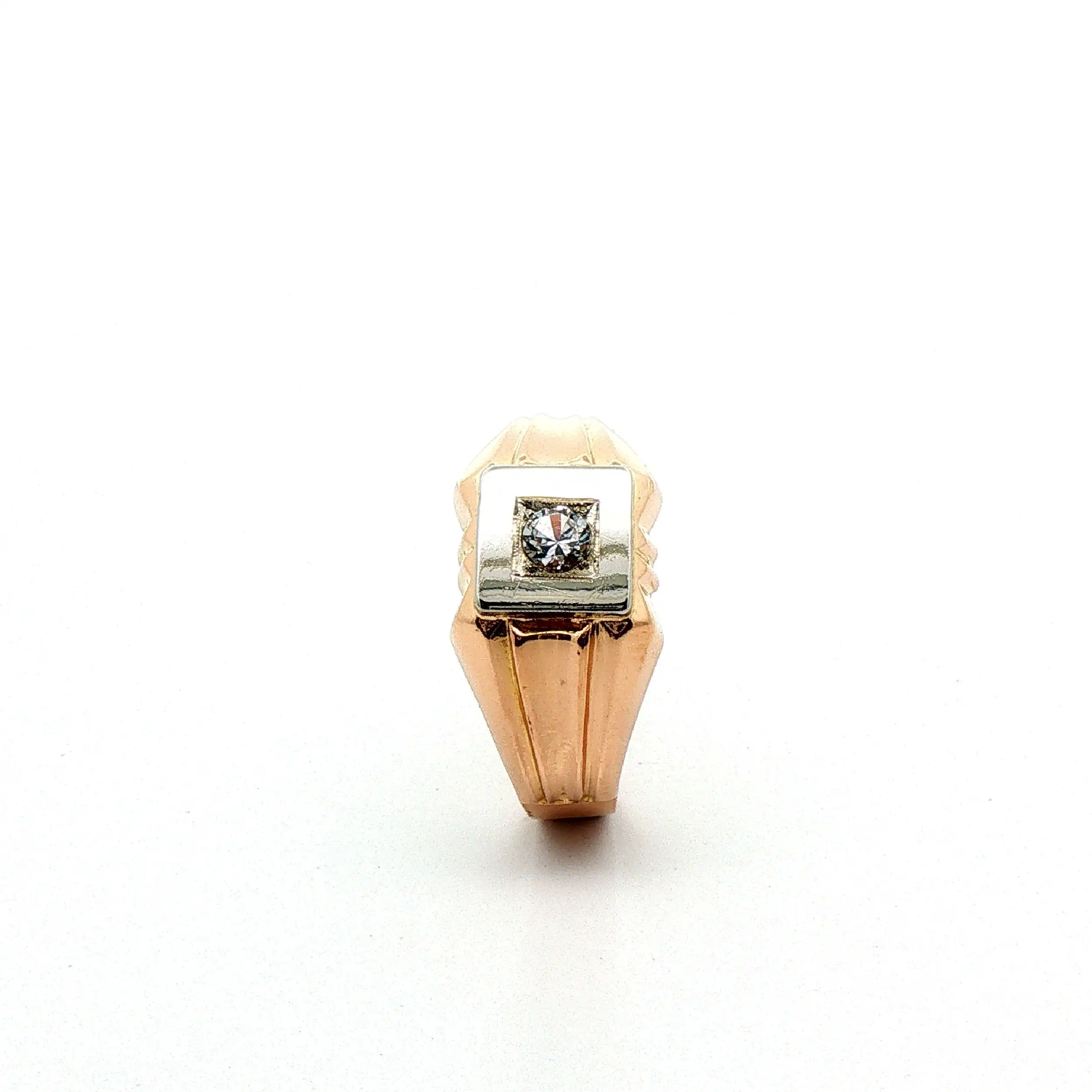 Ring Bicolor mit Zirkonia Ring Bicolor mit Zirkonia