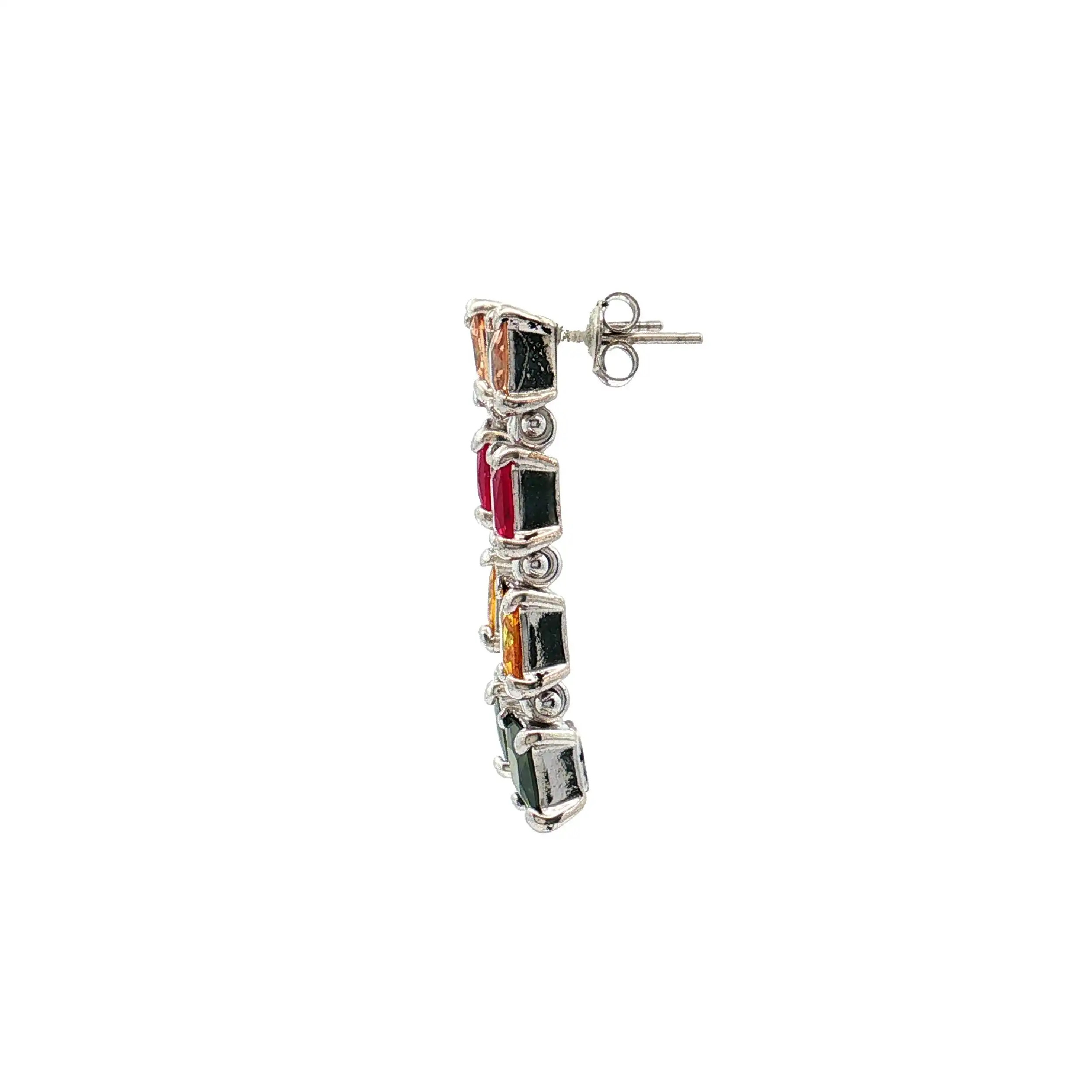Ohrstecker mit bunten Steinen Ohrstecker mit bunten Steinen