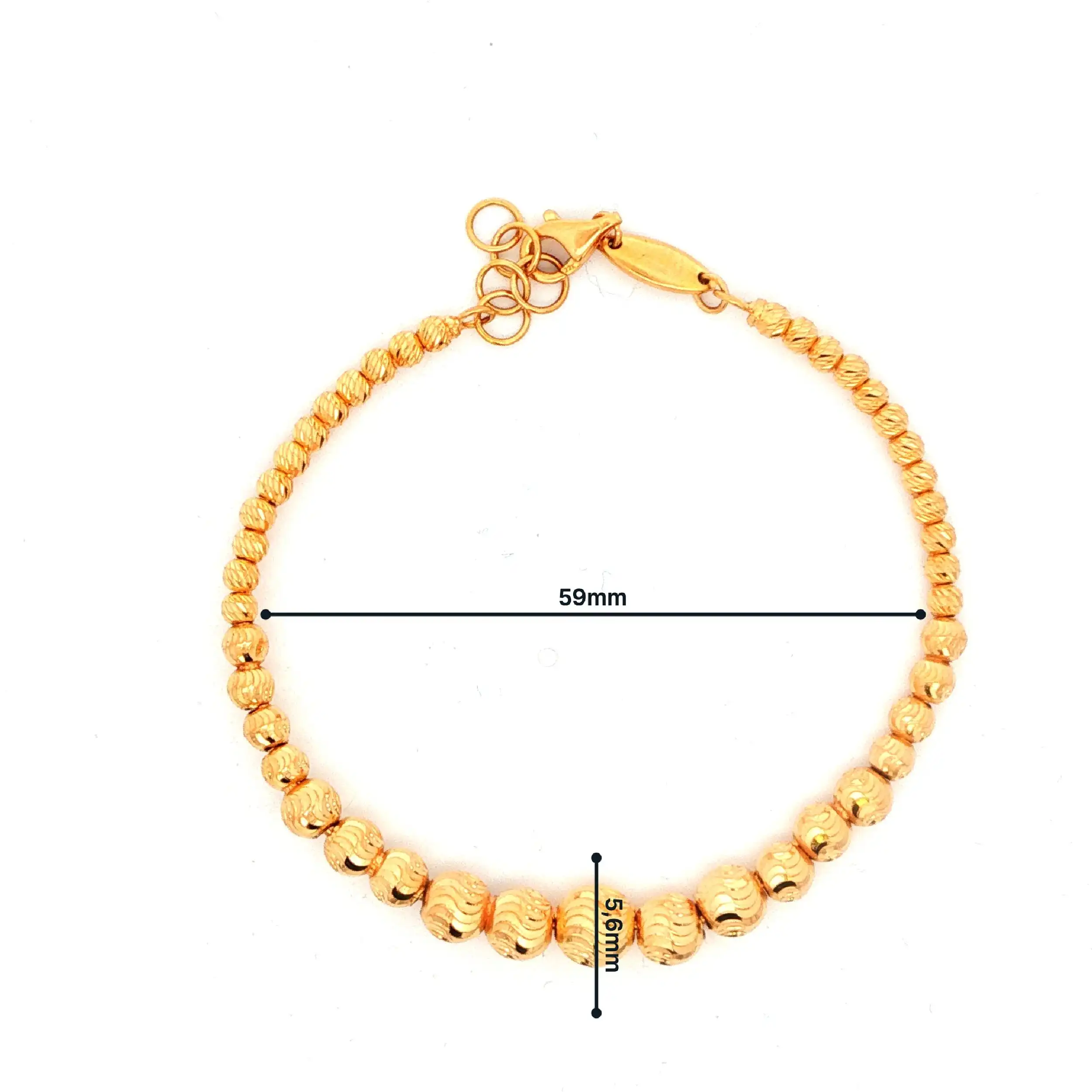 Armband Gelbgold mit Kugeln
