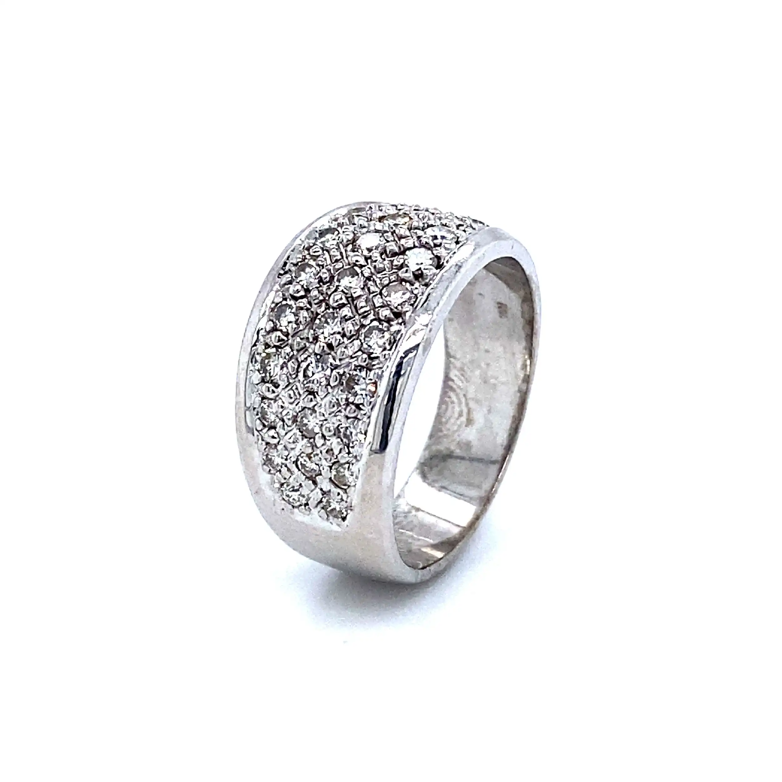 Ring Weißgold mit Brillanten, graviert mit 0,72ct Ring Weißgold mit Brillanten, graviert mit 0,72ct