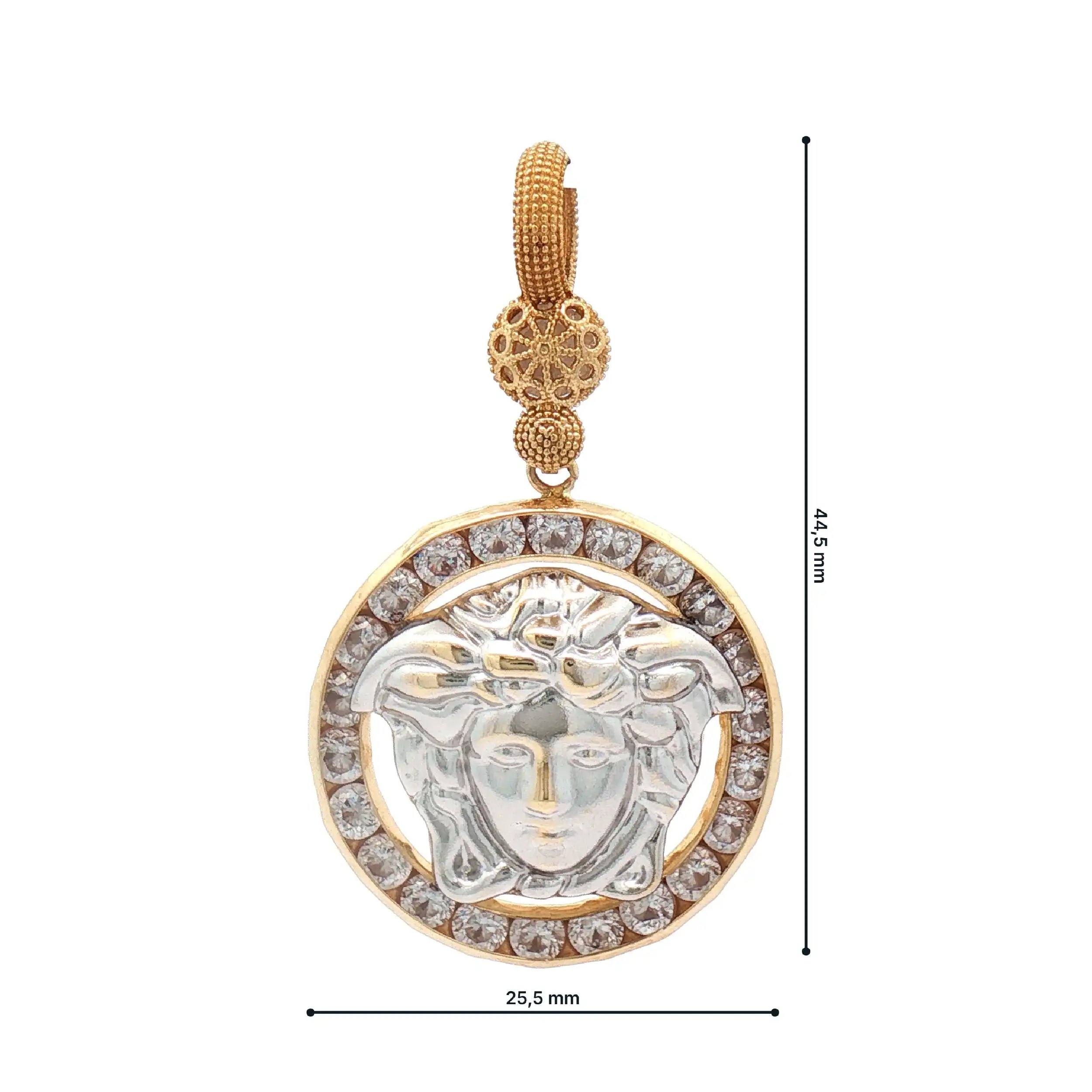 Anhänger Bicolor mit Zirkonia Anhänger Bicolor mit Zirkonia