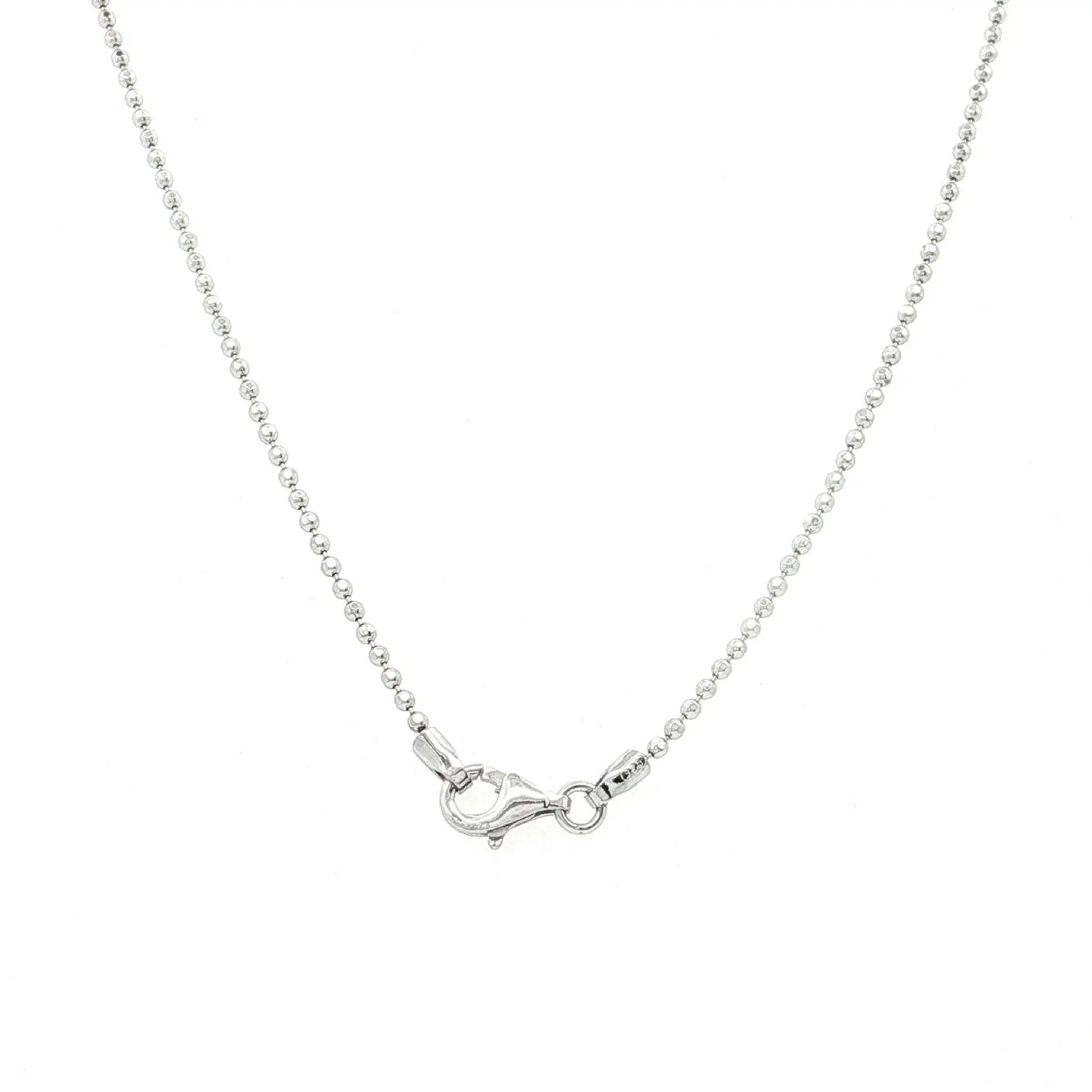 Kügelchenkette Silber mit Perle und Zirkonia Anhänger Kügelchenkette Silber mit Perle und Zirkonia Anhänger