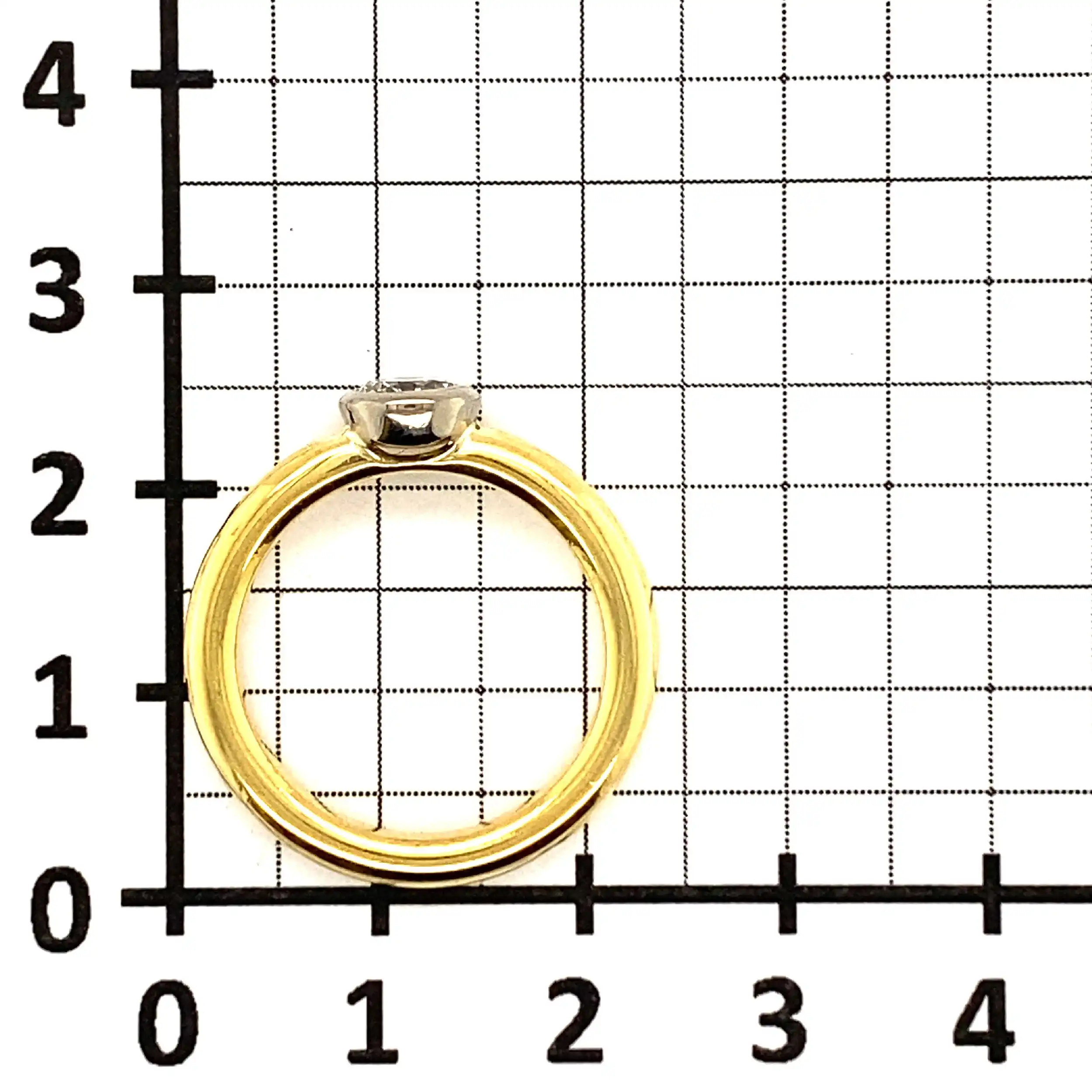 Ring Bicolor mit Brillant Solitär Ring Bicolor mit Brillant Solitär
