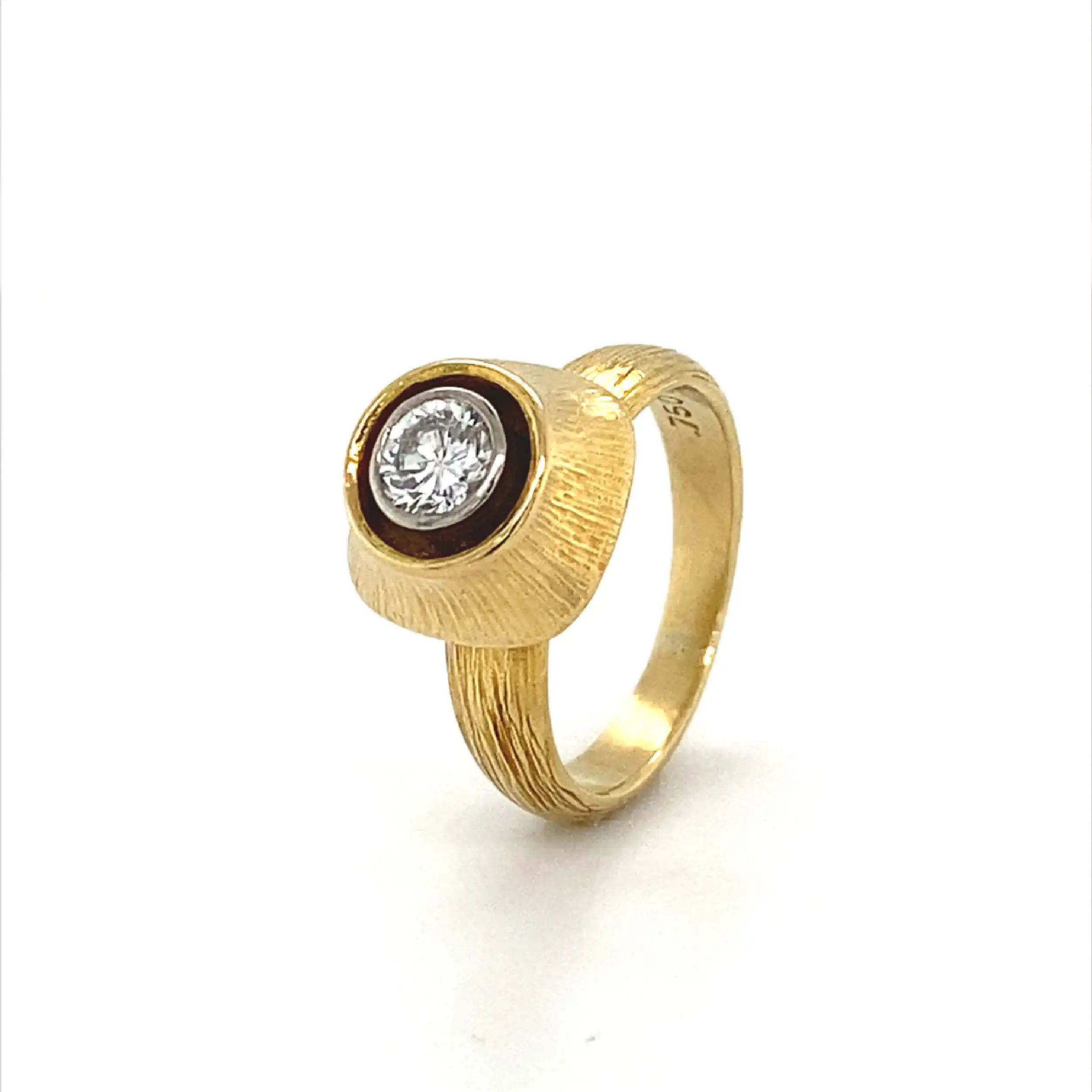 Ring Bicolor mit Brillant Ring Bicolor mit Brillant