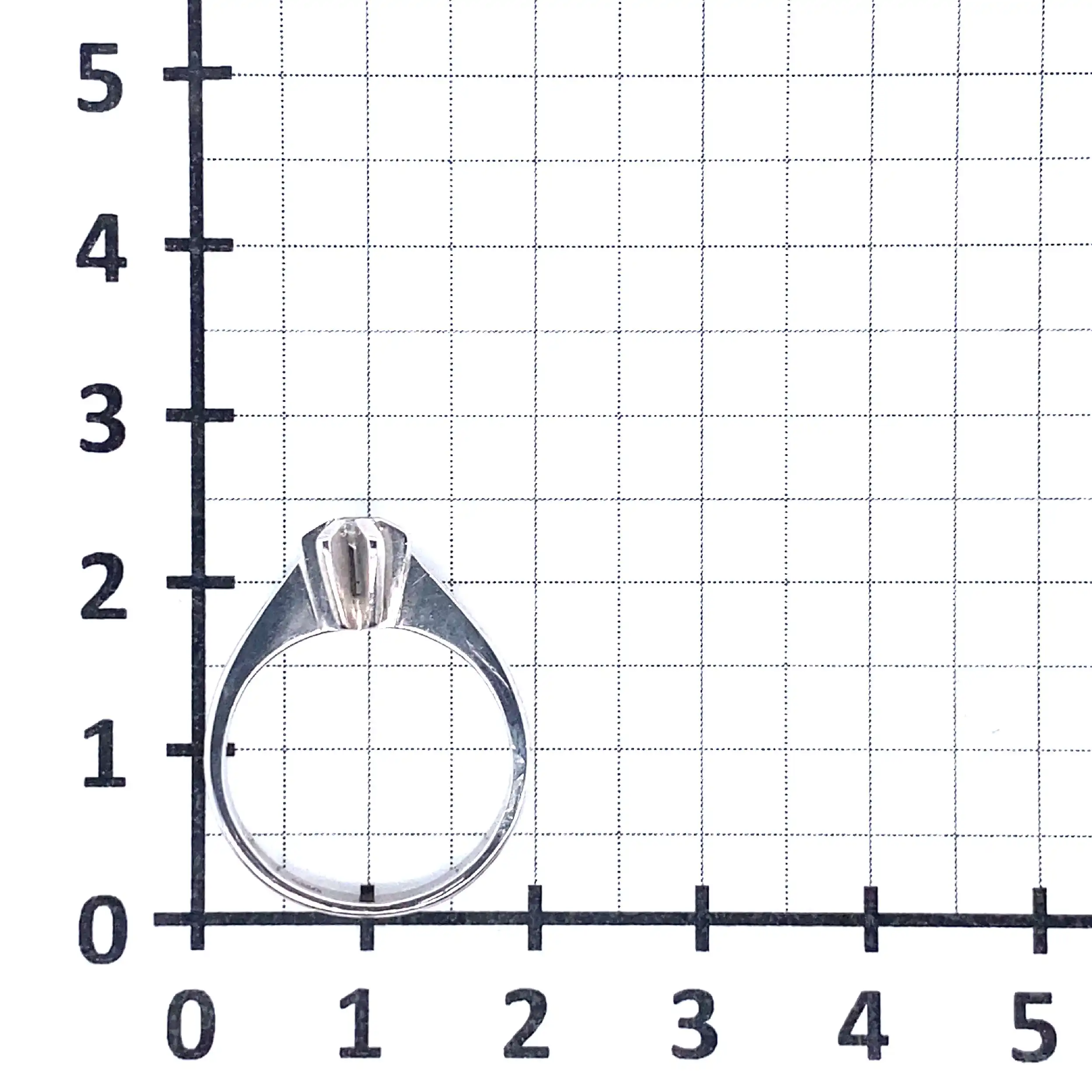Ring Weißgold mit Brillant Ring Weißgold mit Brillant