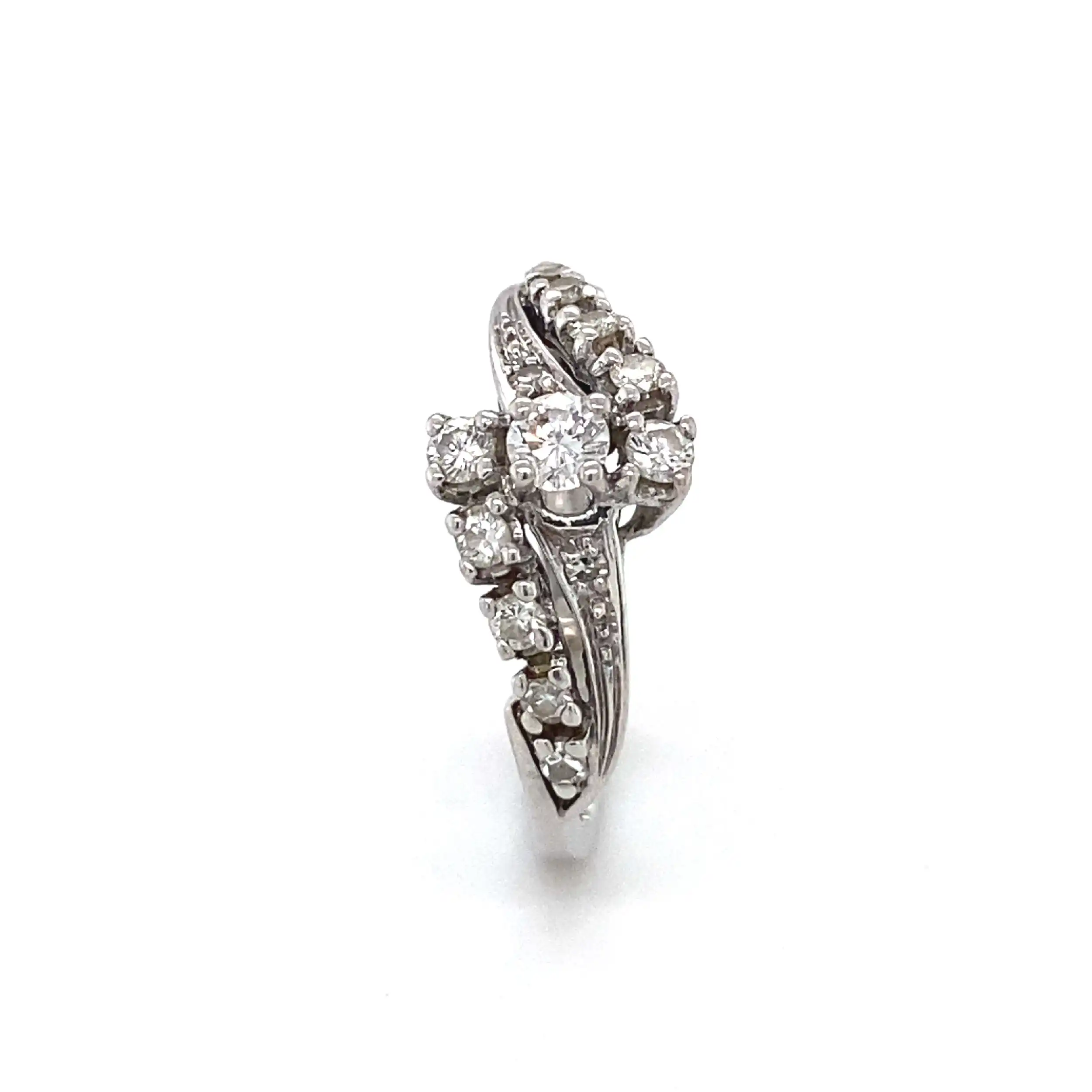 Ring Weißgold mit Brillanten und Diamanten