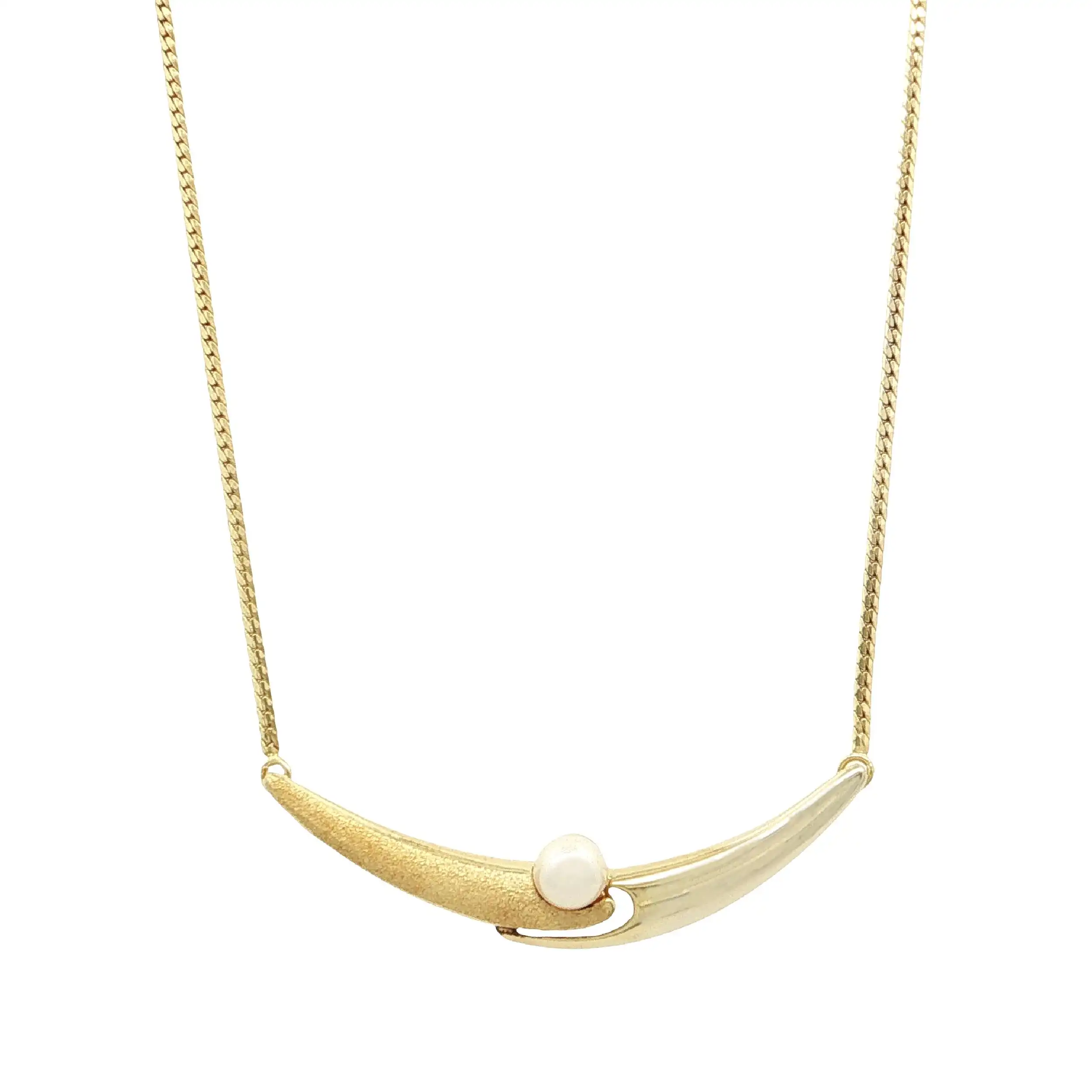 Collier Gelbgold mit Perle Collier Gelbgold mit Perle