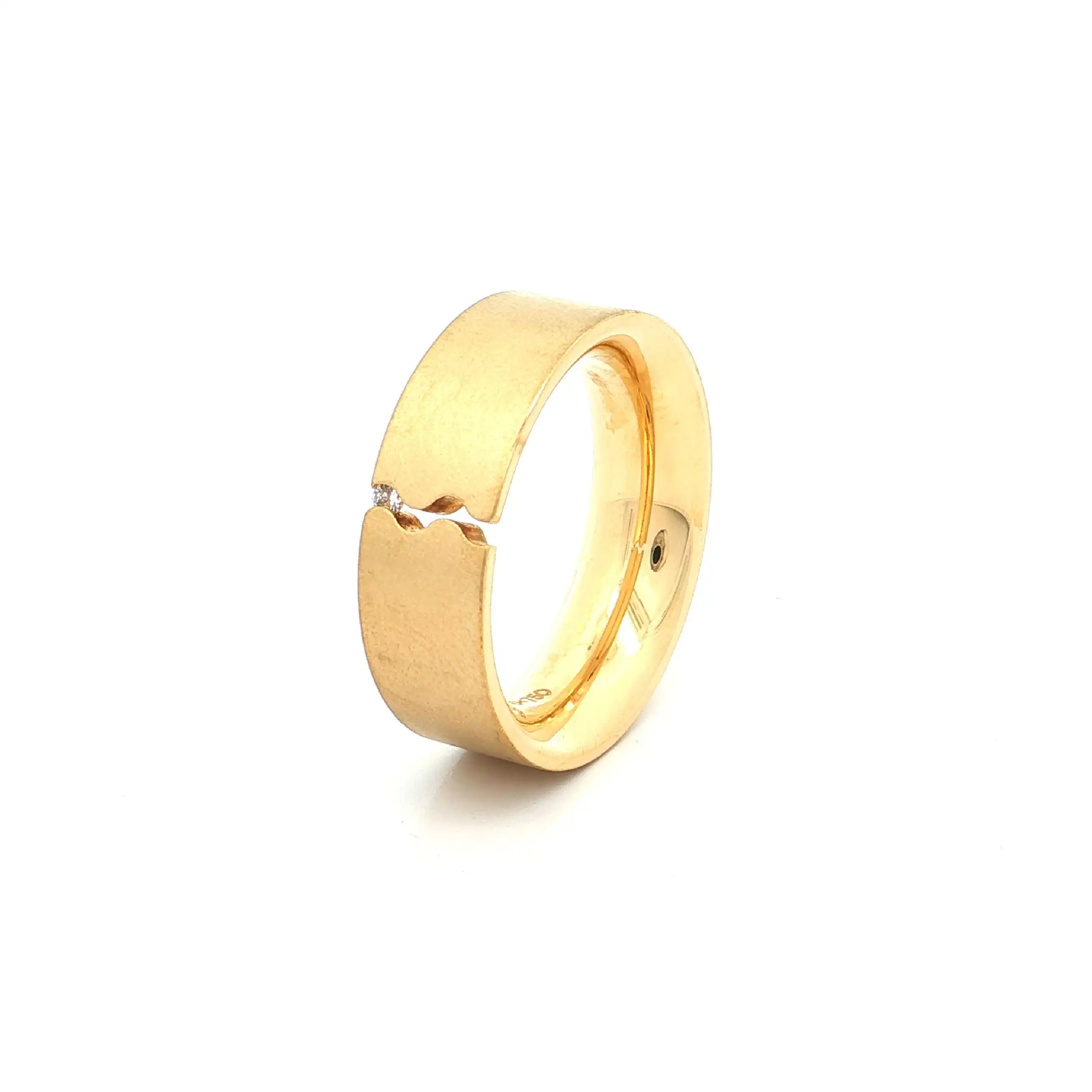 Niessing Ring Gelbgold mit Brillant "Wave" Niessing Ring Gelbgold mit Brillant "Wave"