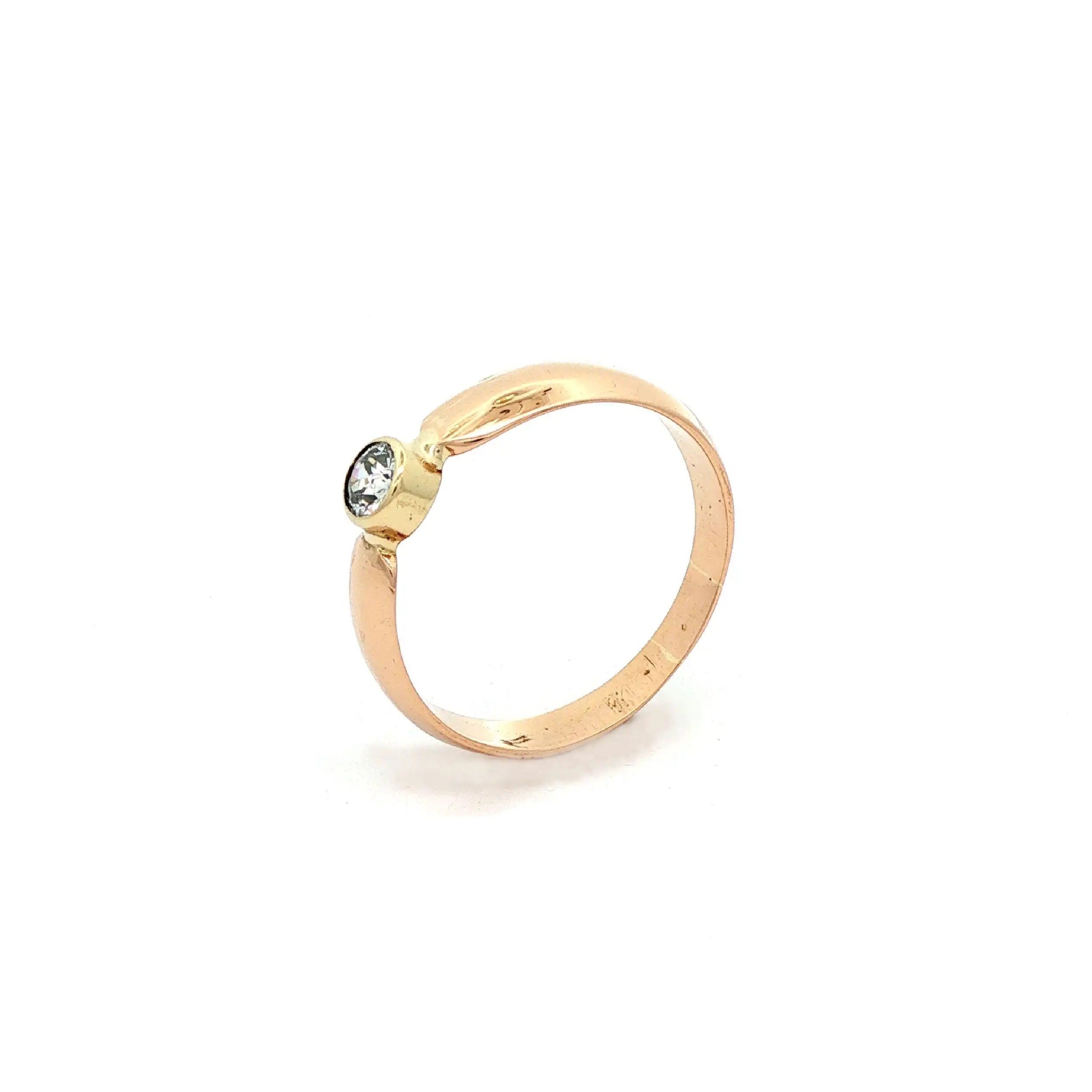 Ring Gelbgold mit Diamant Ring Gelbgold mit Diamant